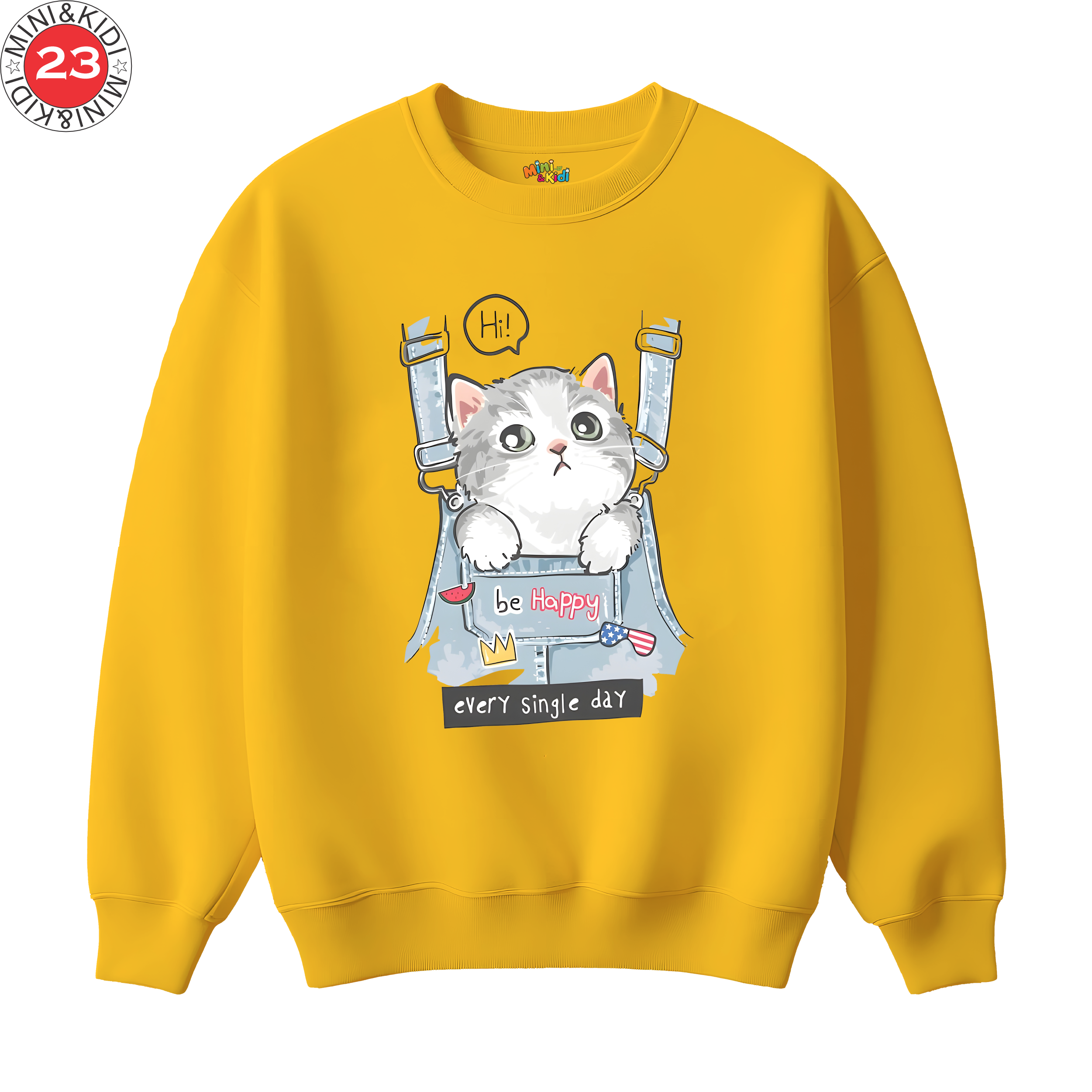 Cat in Pocket Tee sweatshirt