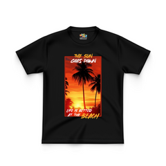 Beach Sunset Vibes Kids Tee