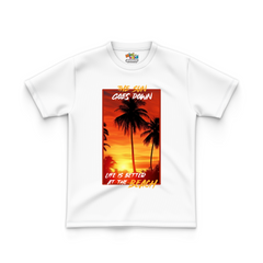 Beach Sunset Vibes Kids Tee