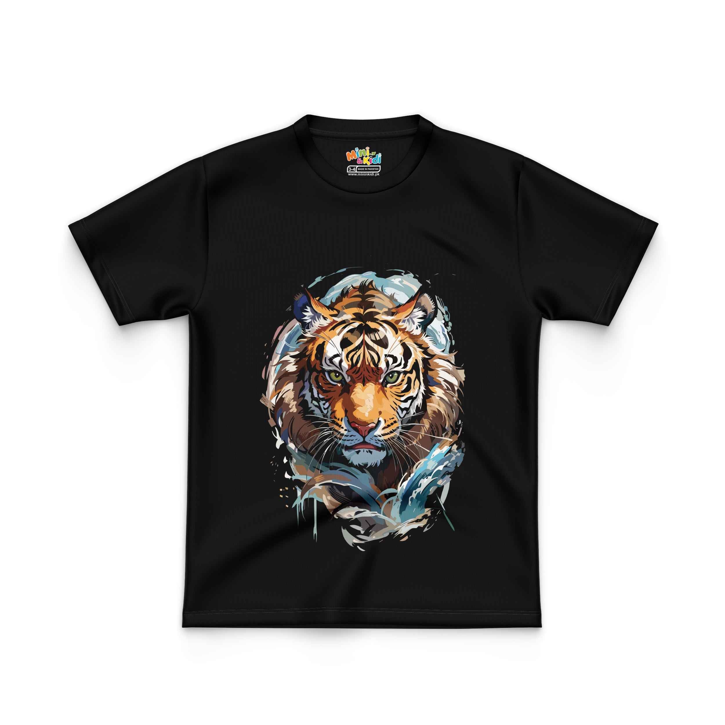Tiger Kids T Shirt Design
