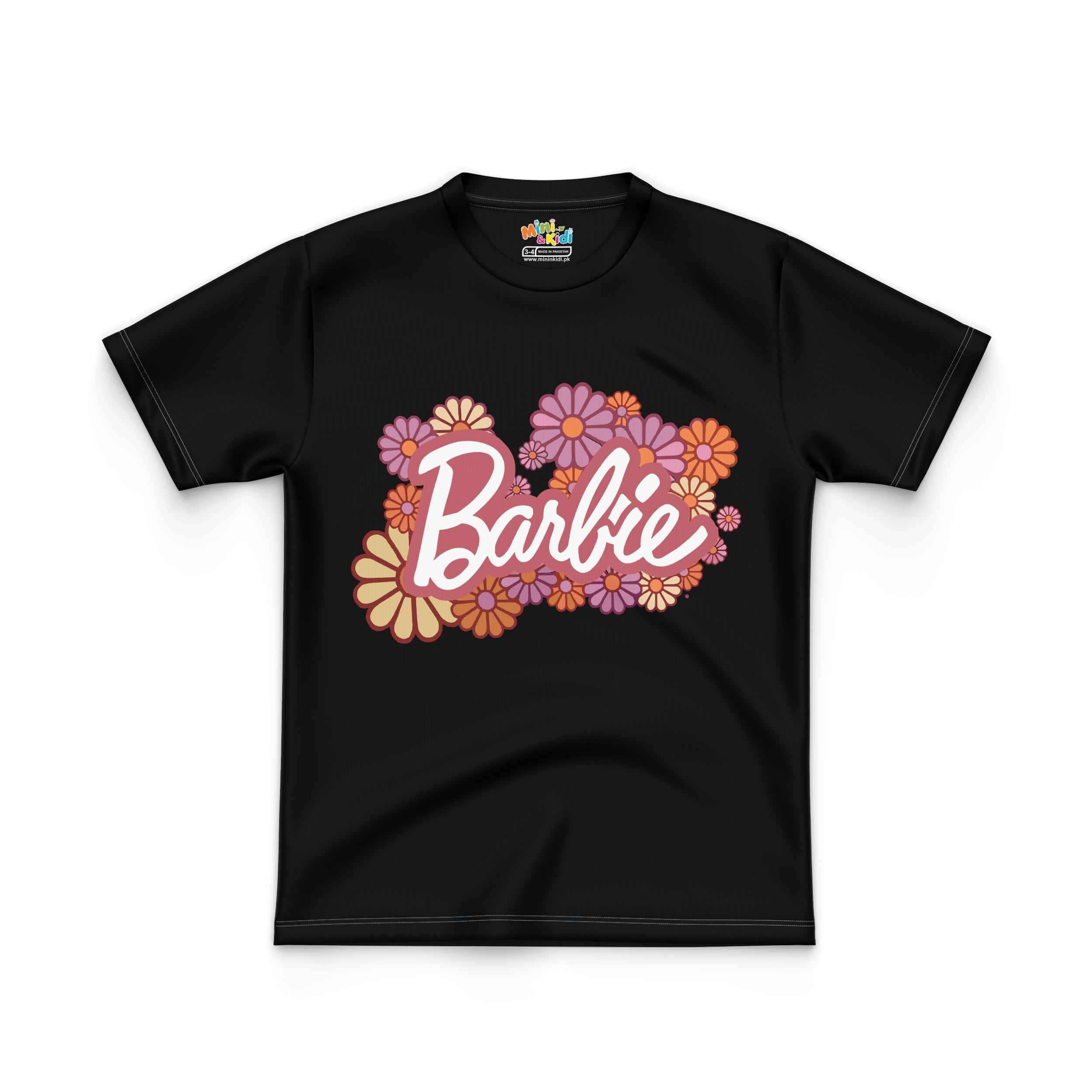 Kids T shirt Barbie Flower