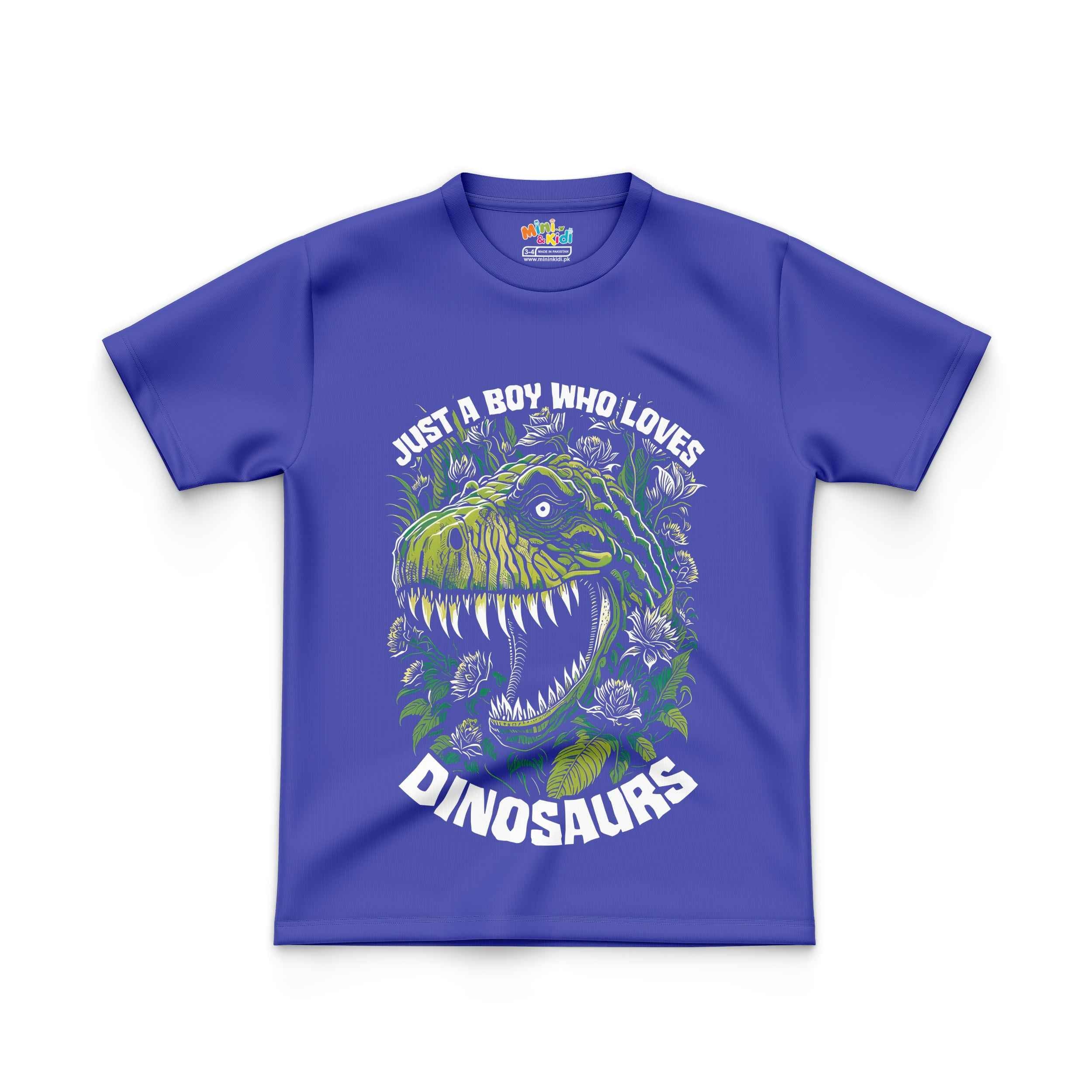Just a boy who loves dinosaurs