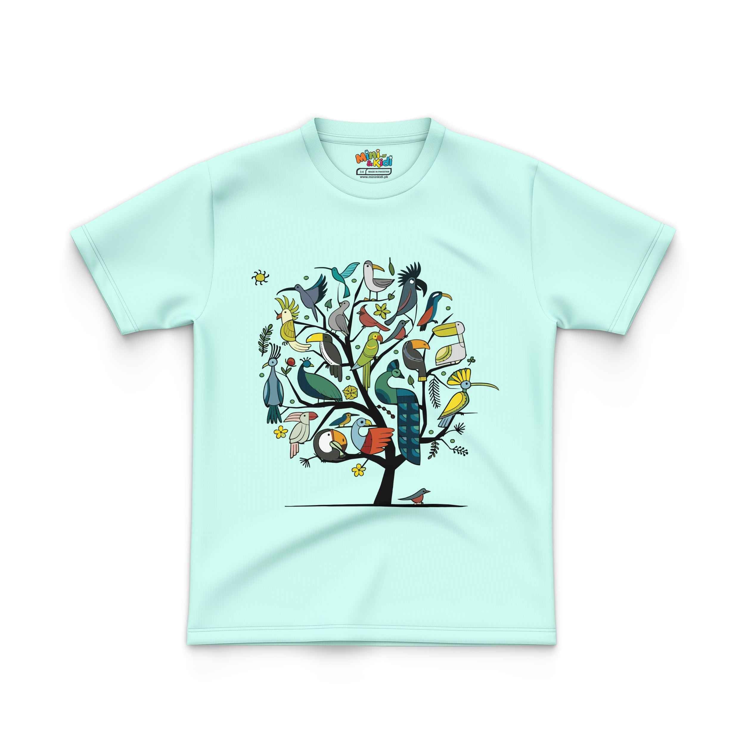 Birds Tree Kids T shirt