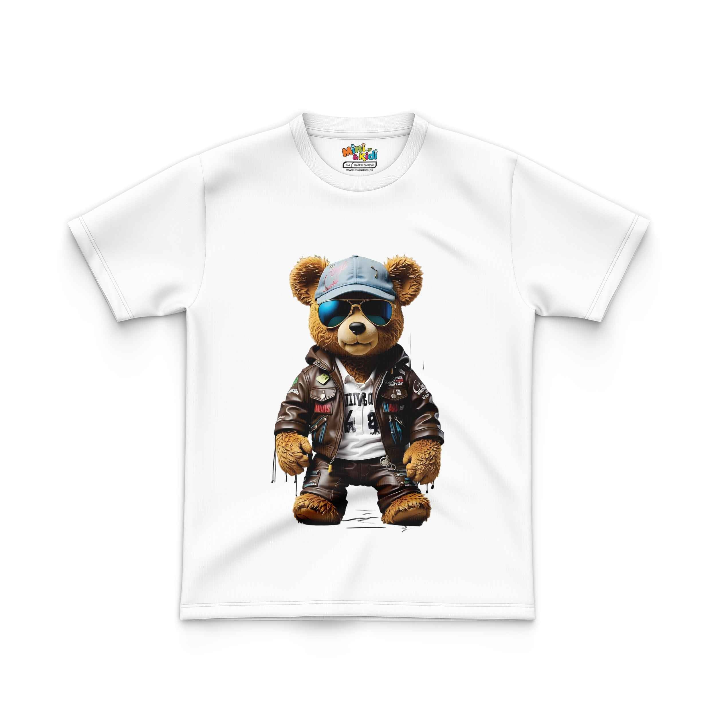 Dashing Teedy Bear Kids T Shirt