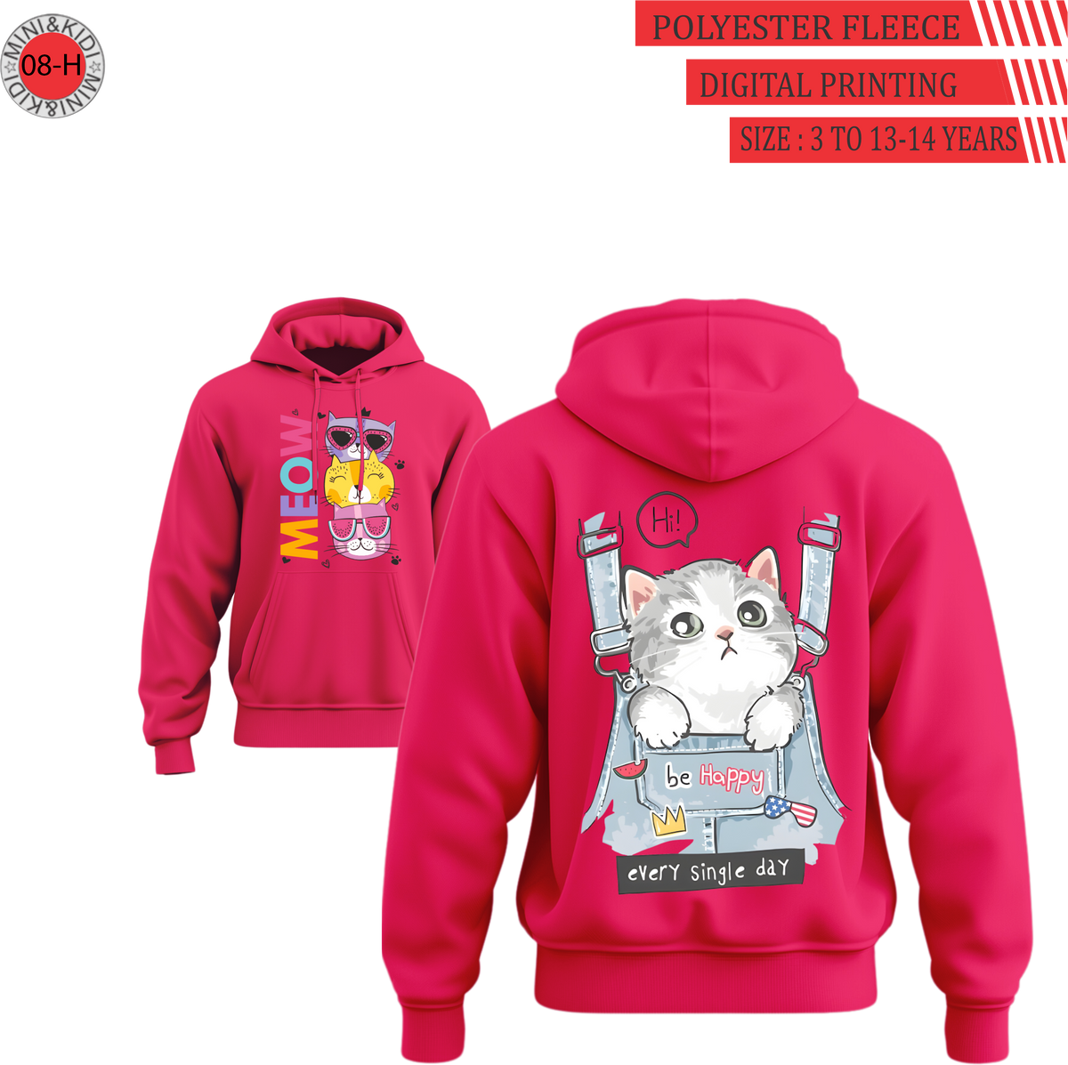 MEOW and every single day hoodie