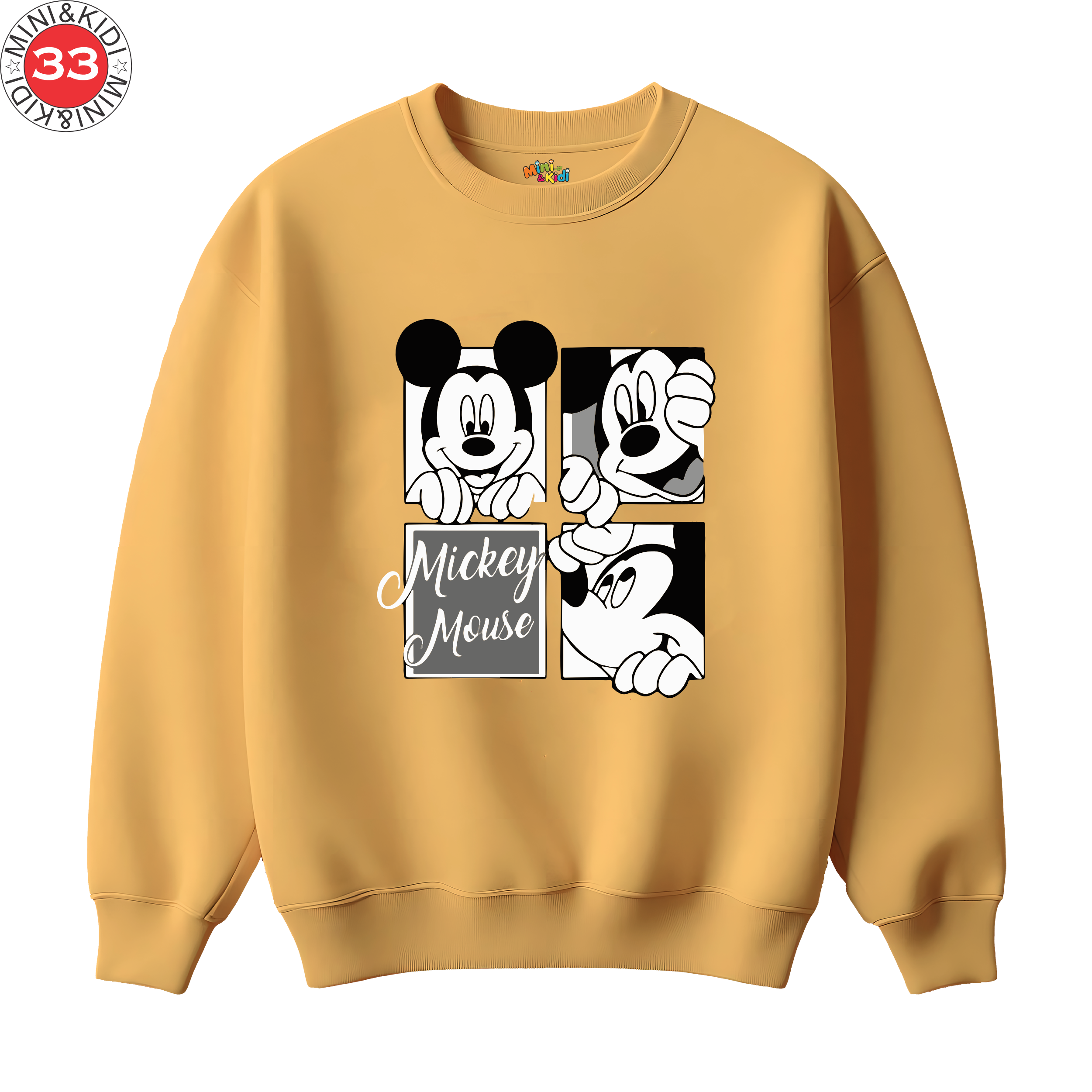 mickey grid sweatshirt