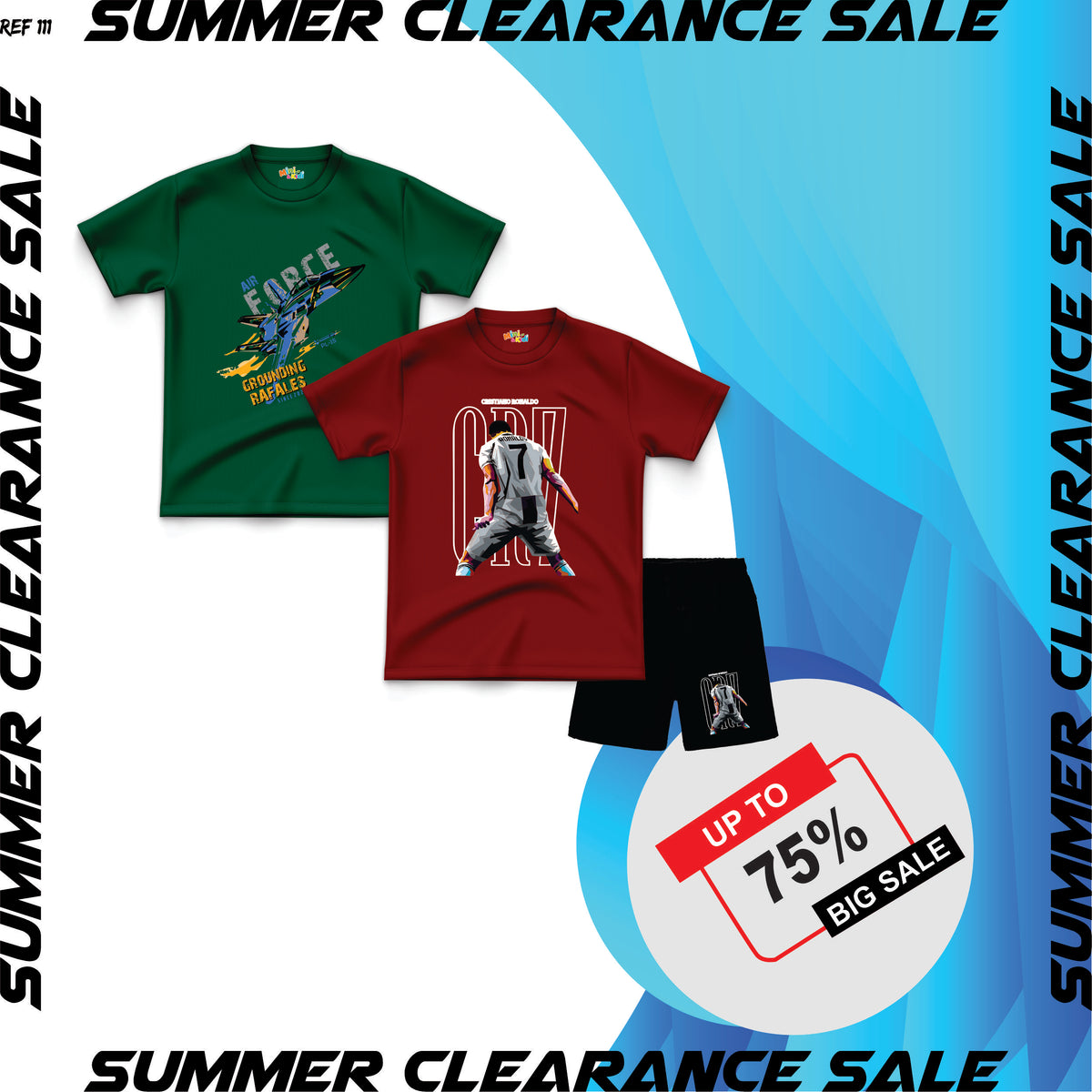Sale - Pack of 2 Shirts & Short (11-12 Years)