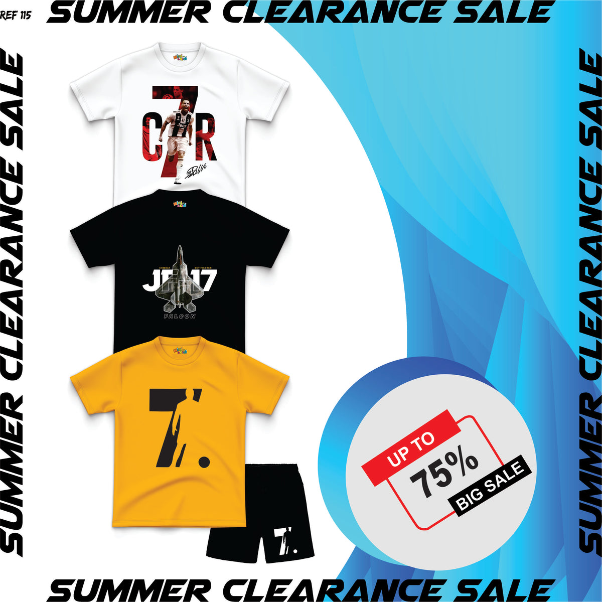 Sale - Pack of 3 Shirts & Short (11-12 Years)