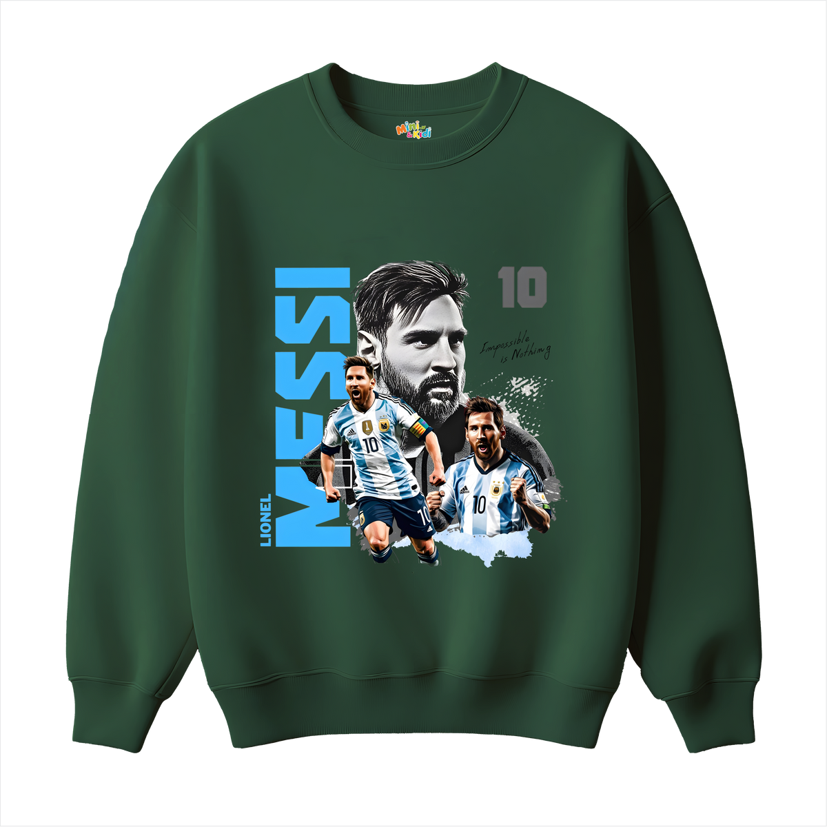 messi 10 poster sweatshirt