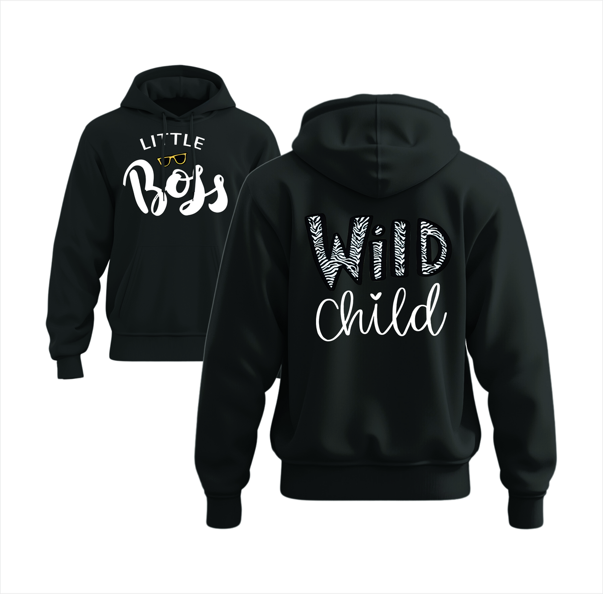 Little Boss & Wild Child hoodie