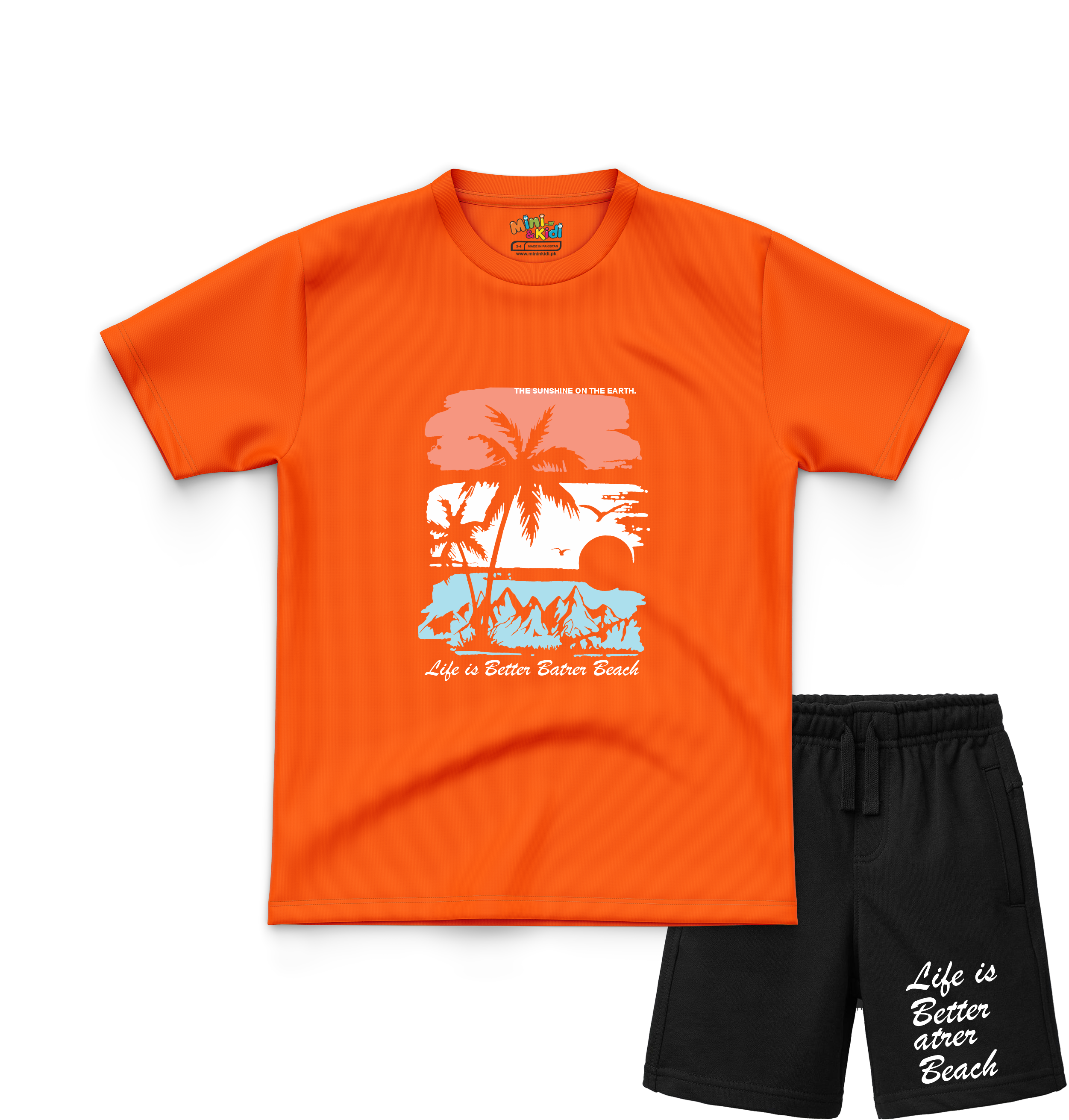 Summer Beach T-Shirt and Shorts Set