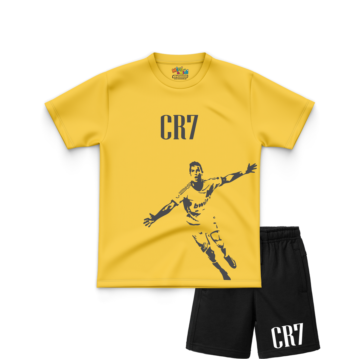 CR7 Illustration Kids T-Shirt and Shorts Set
