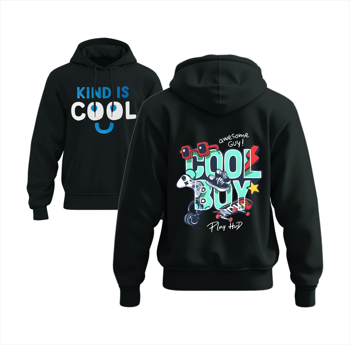 kind is cool and cool boy hoodie