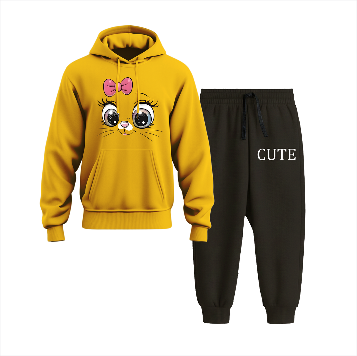 cartoon cat pattern Tracksuit
