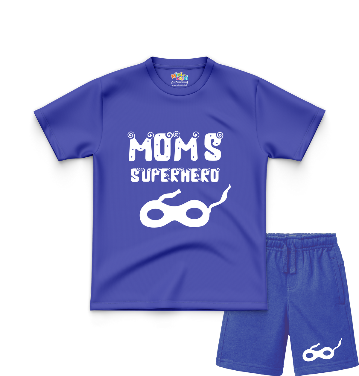Moms Superhero T-Shirt and Shorts Set