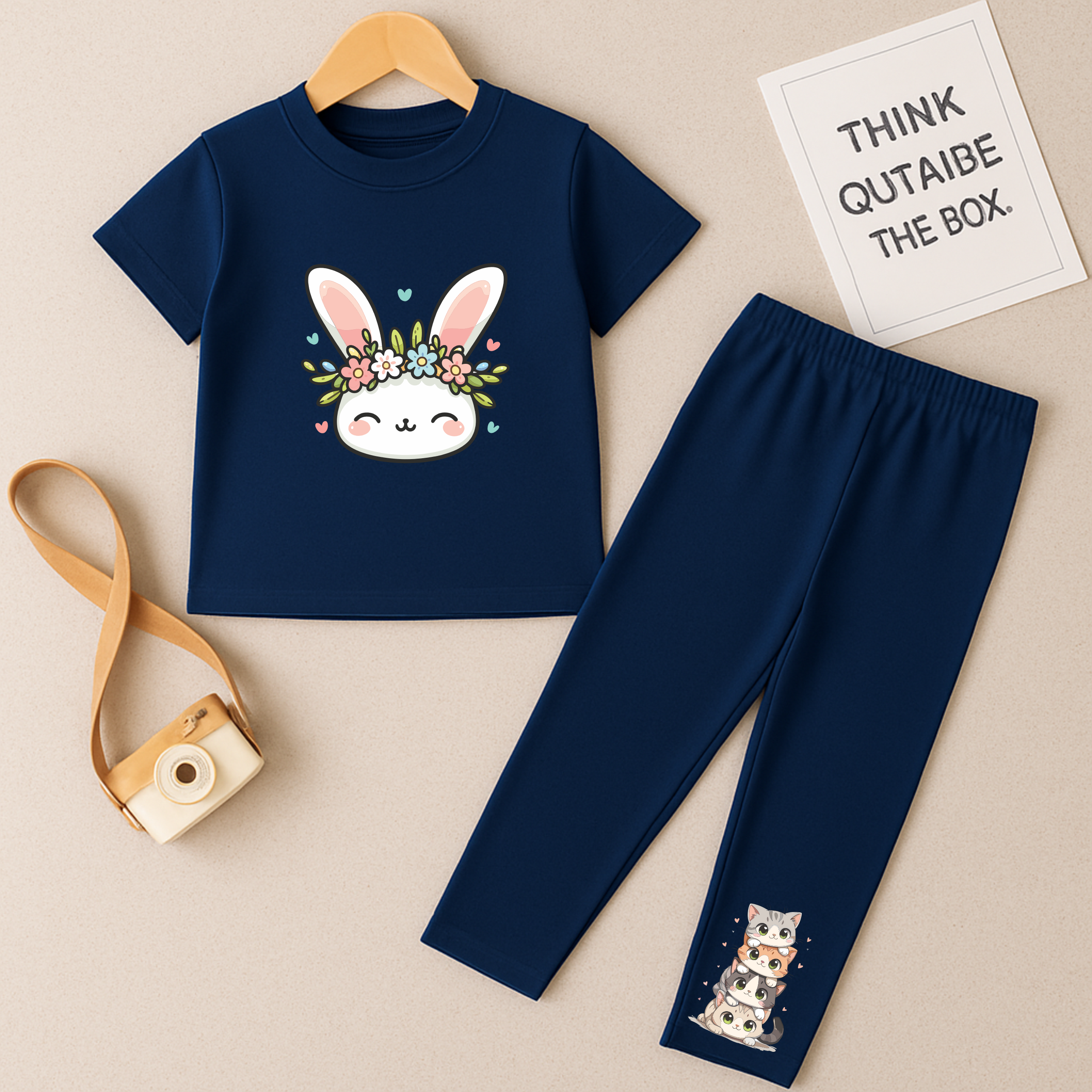 Floral Bunny Trouser Set