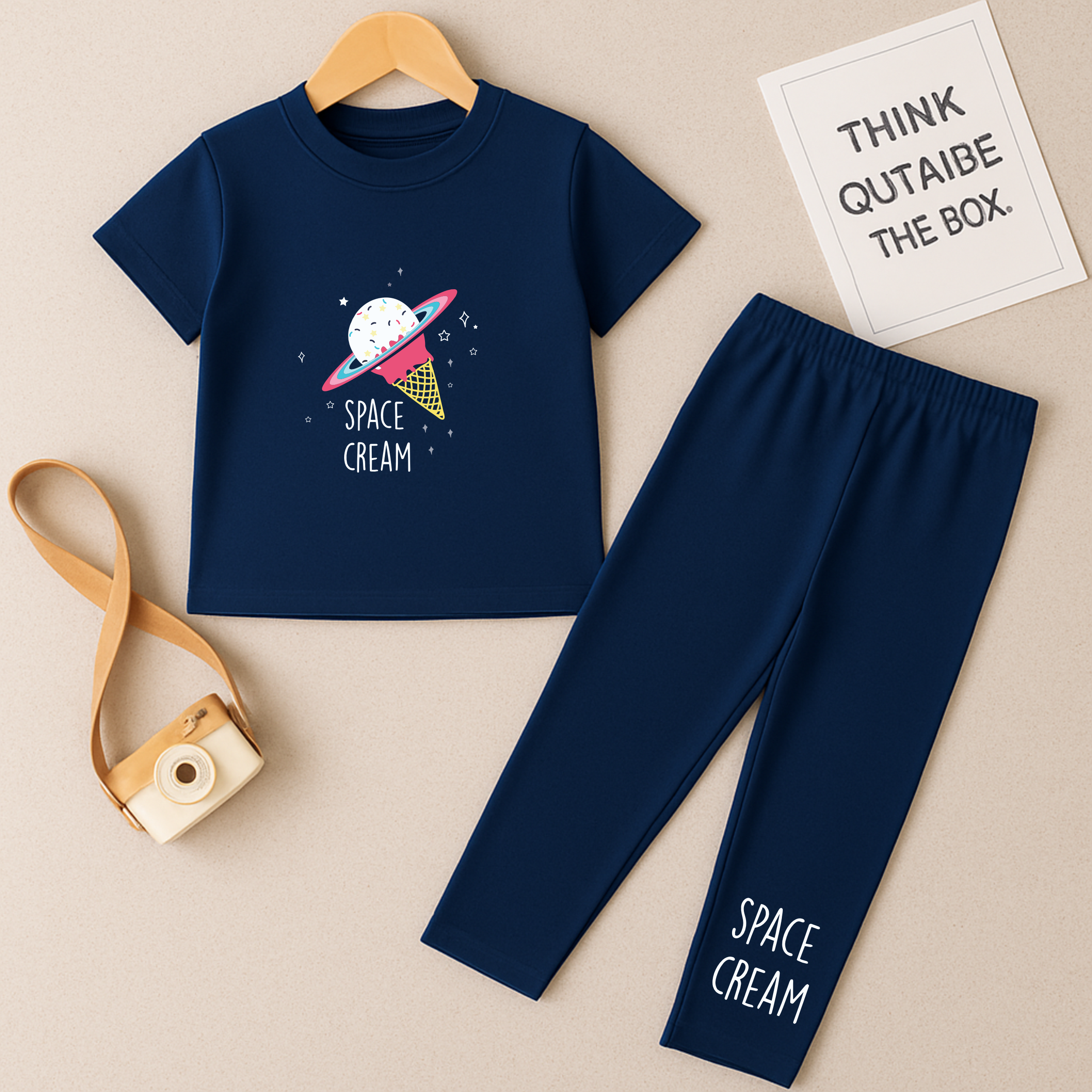 Space Cream Trouser Set