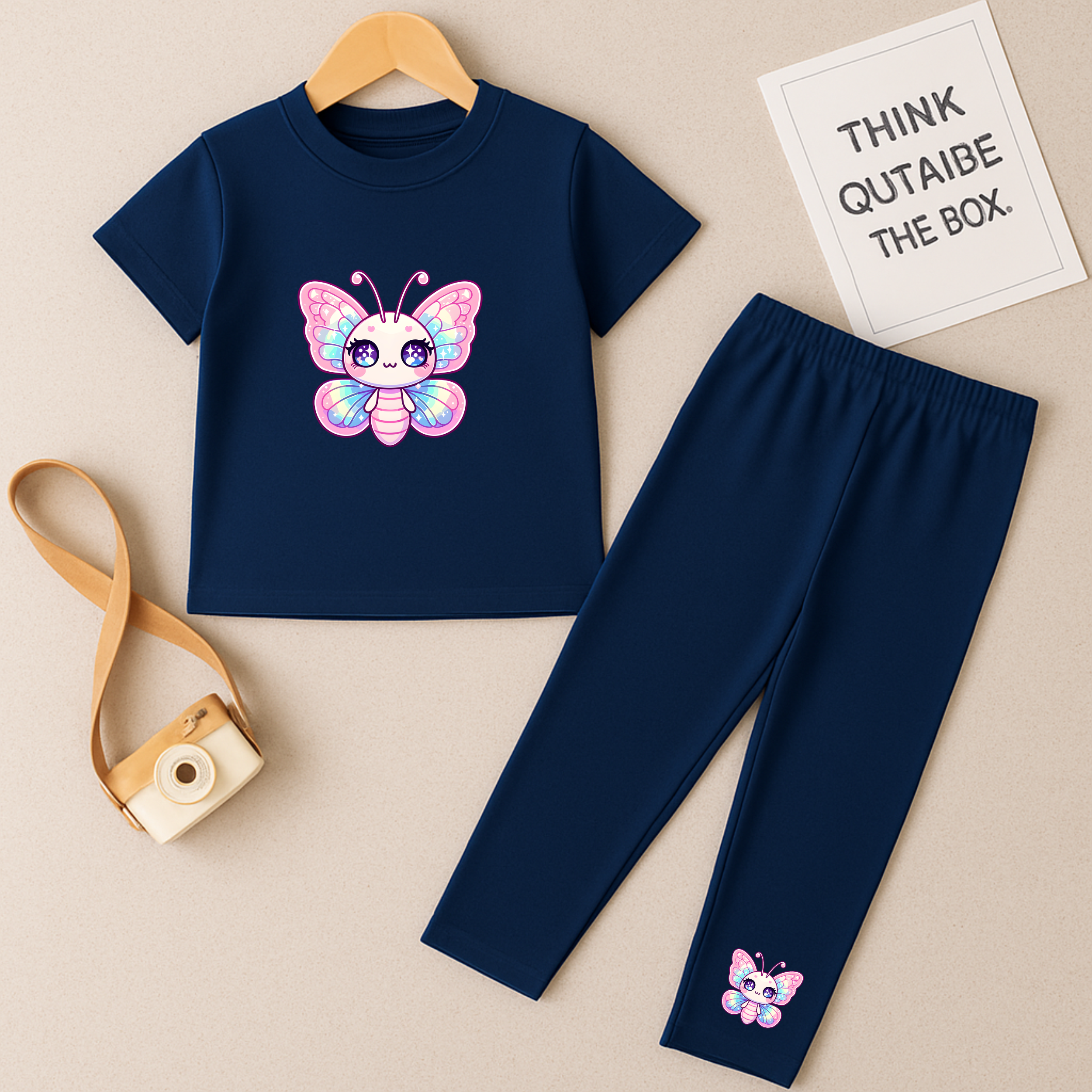 Cute Butterfly Trouser Set