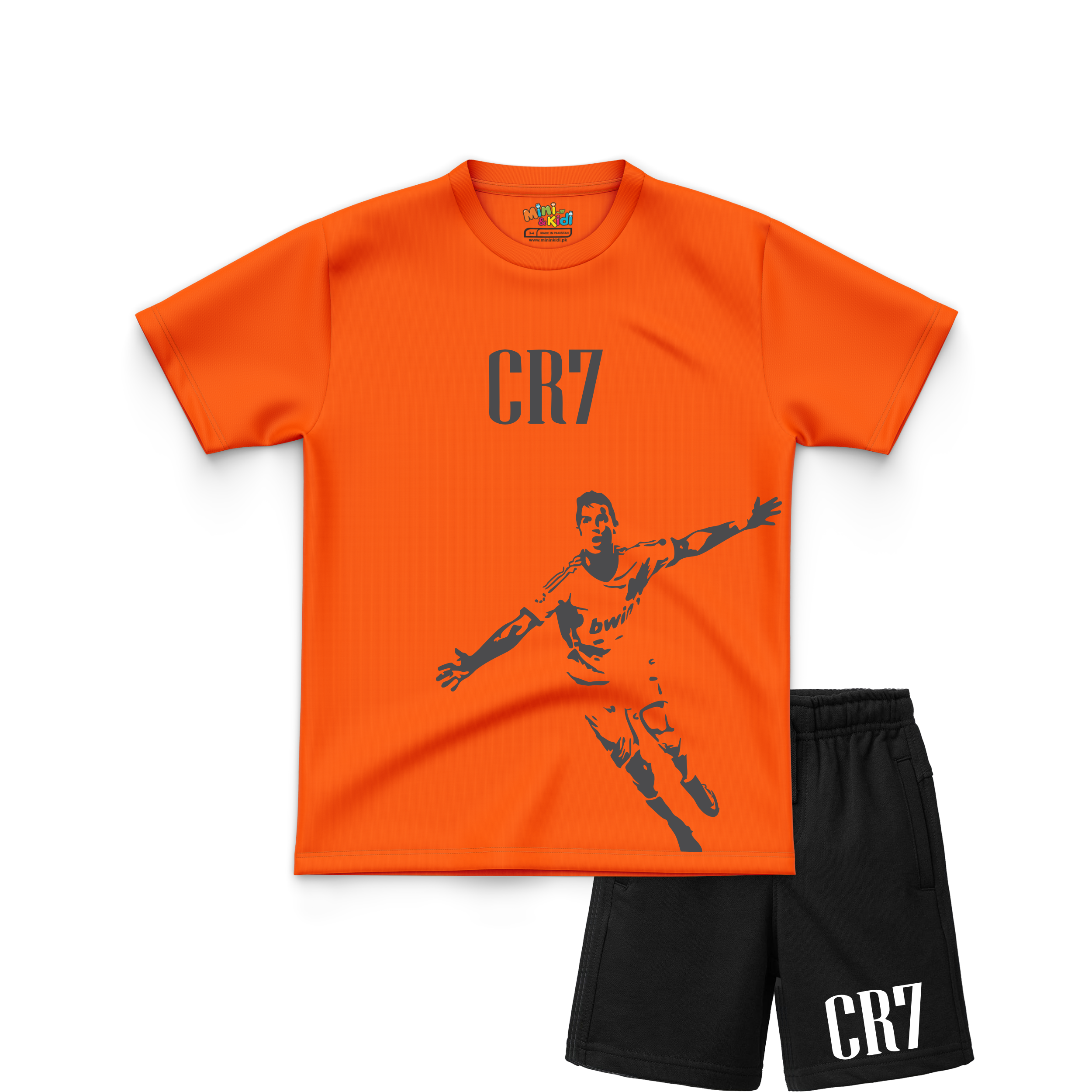 CR7 Illustration Kids T-Shirt and Shorts Set
