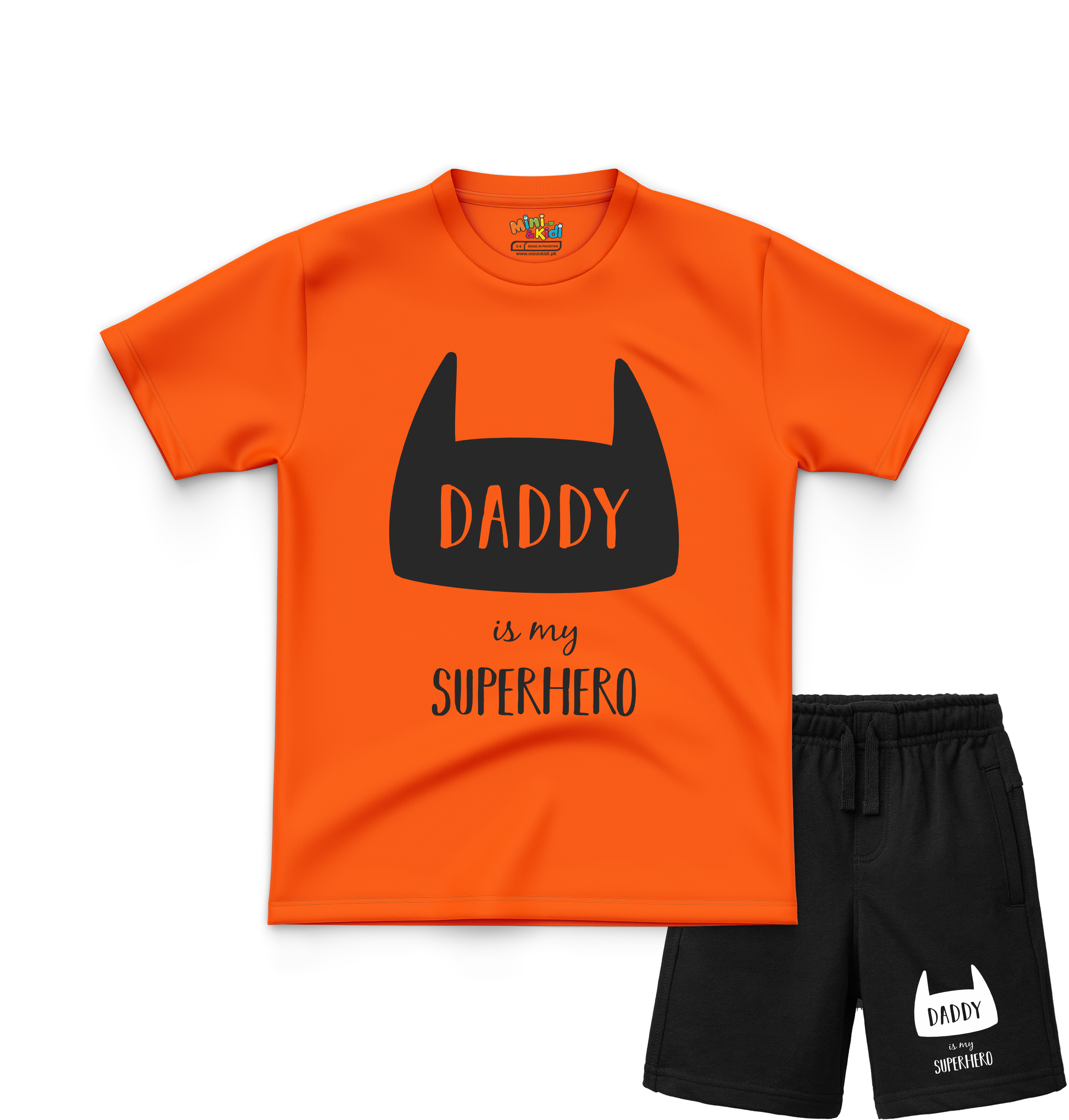 Daddy is My Super Hero T-Shirt and Shorts Set