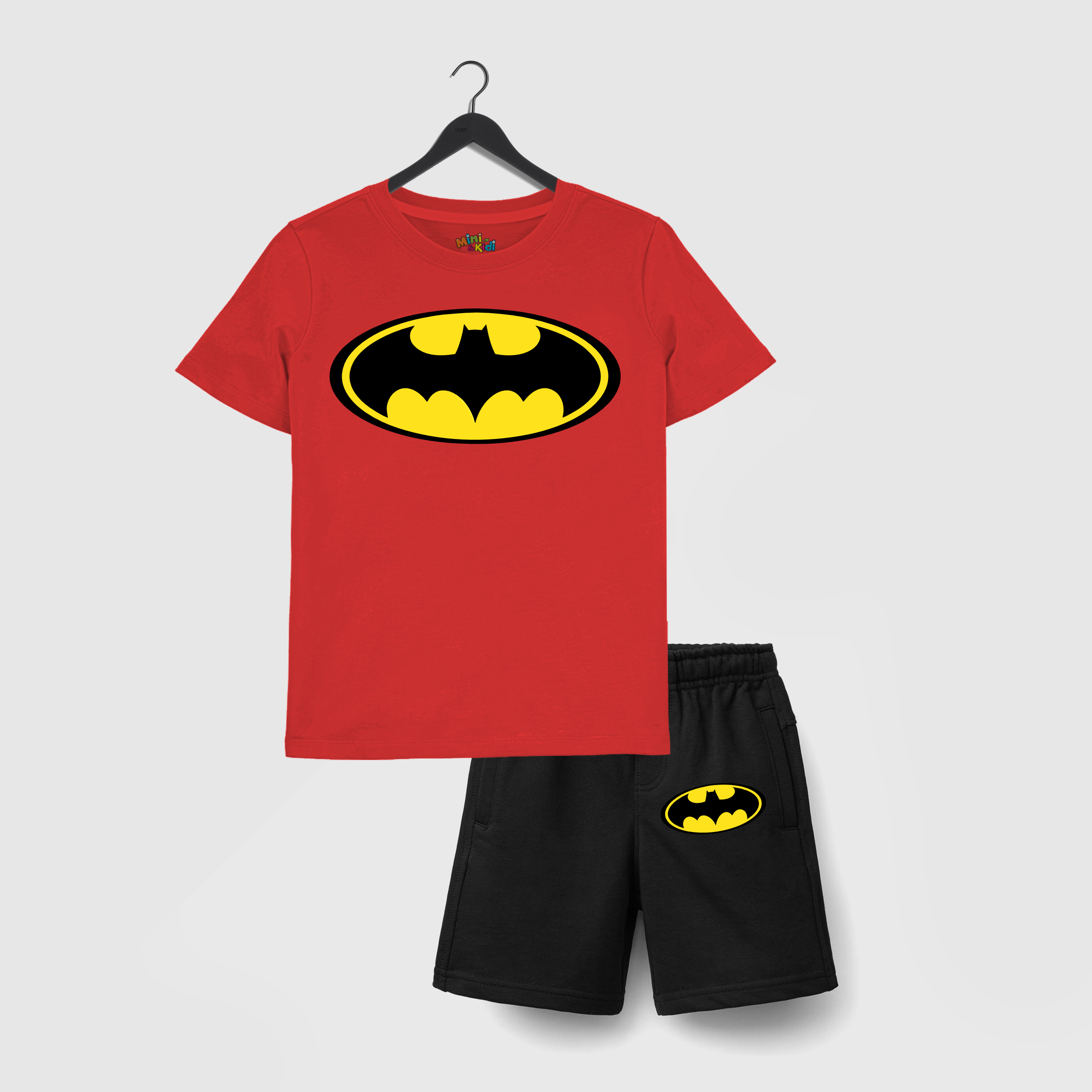 Batman Logo Kids' T-Shirt and Shorts Set