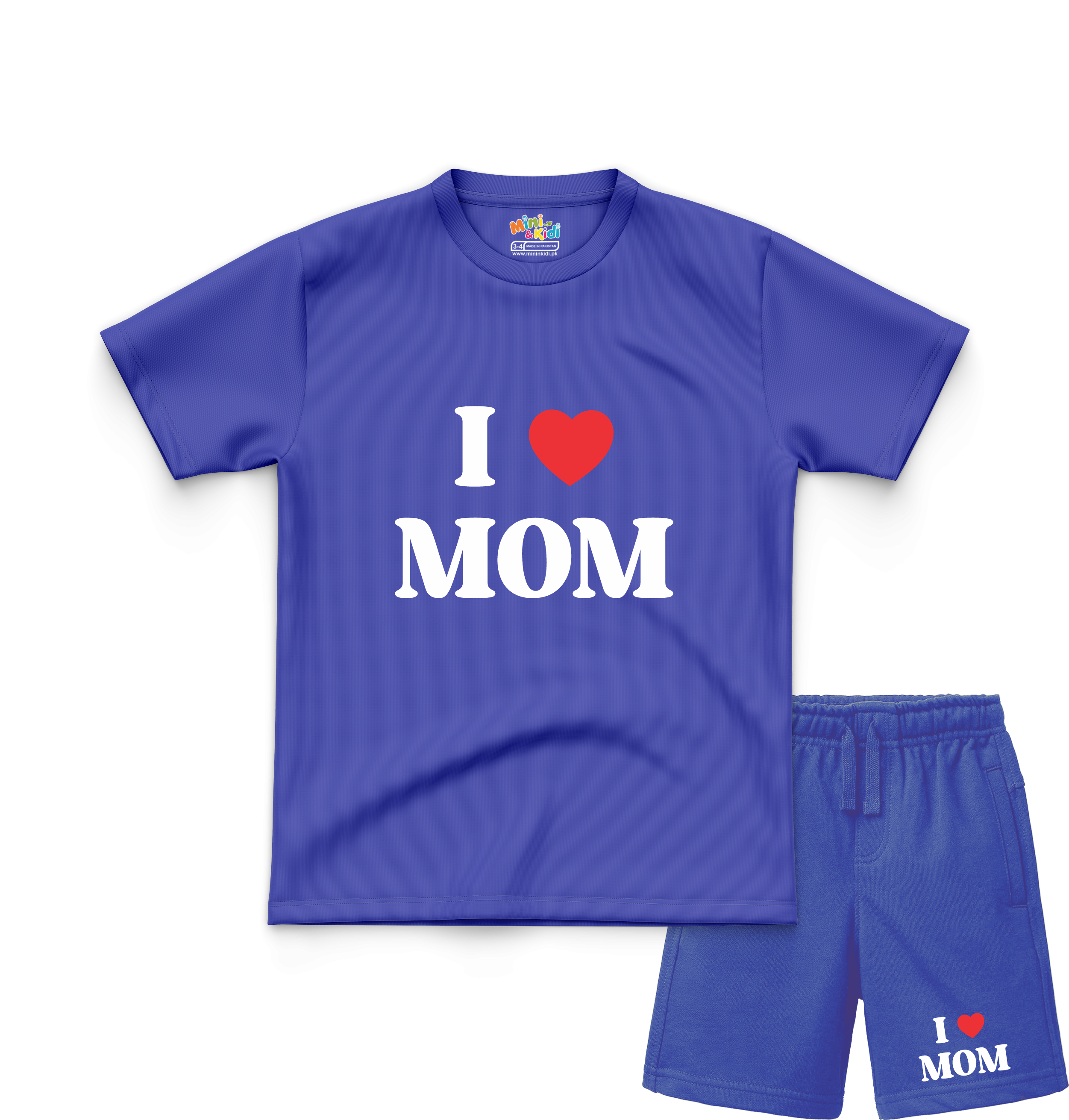 I Love Mom T-Shirt and Shorts Set (Copy)