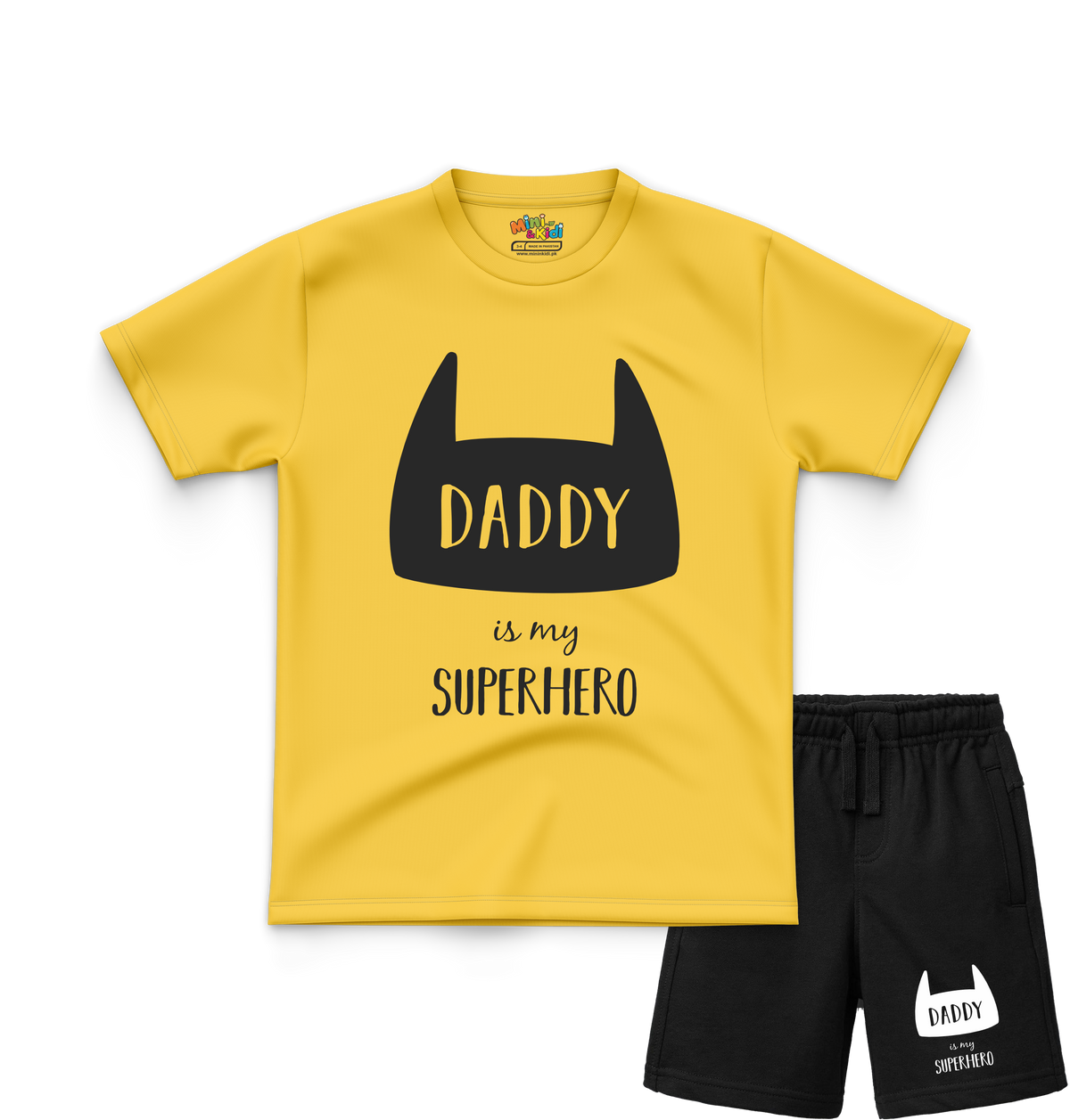Daddy is My Super Hero T-Shirt and Shorts Set