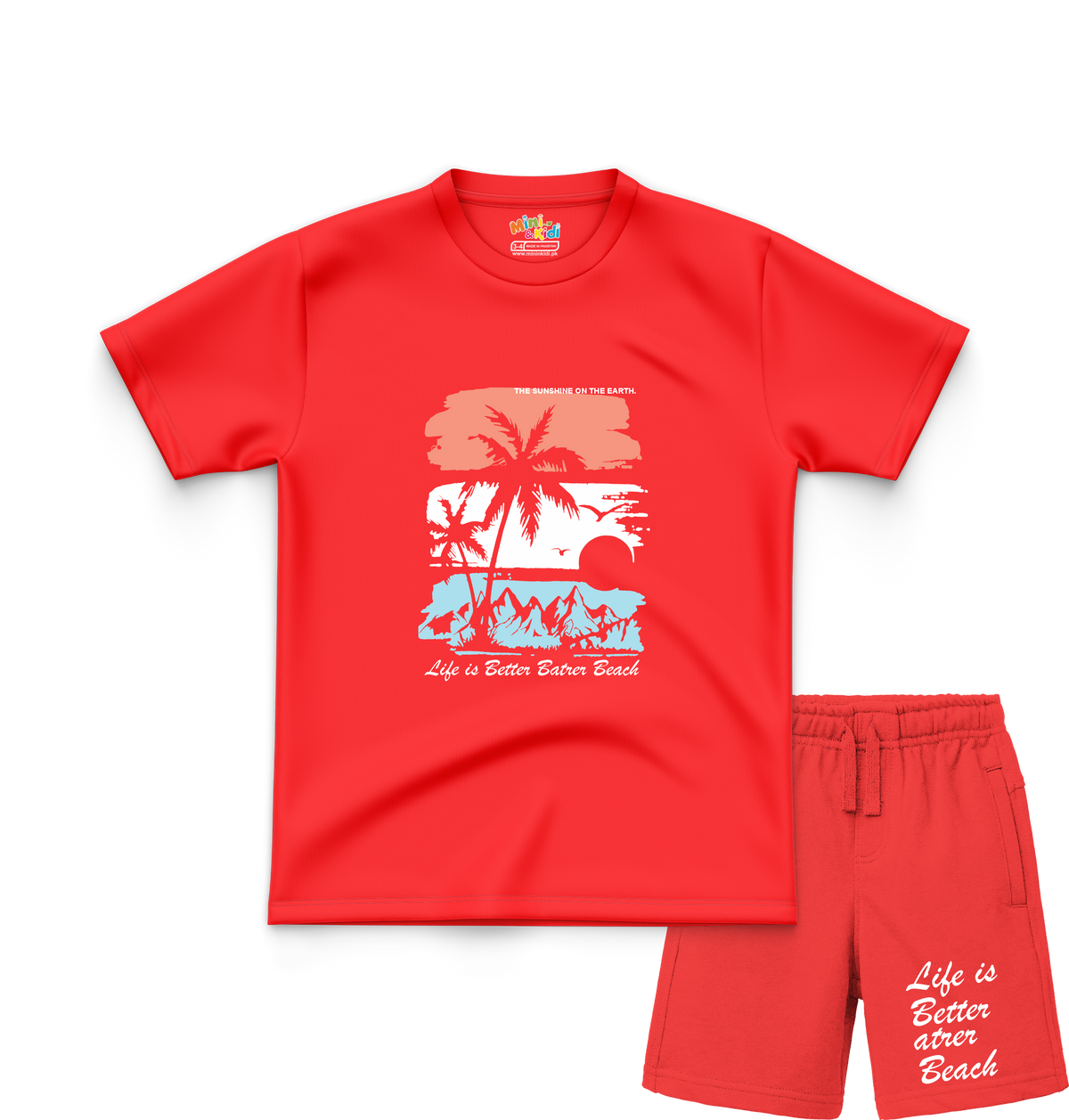 Summer Beach T-Shirt and Shorts Set