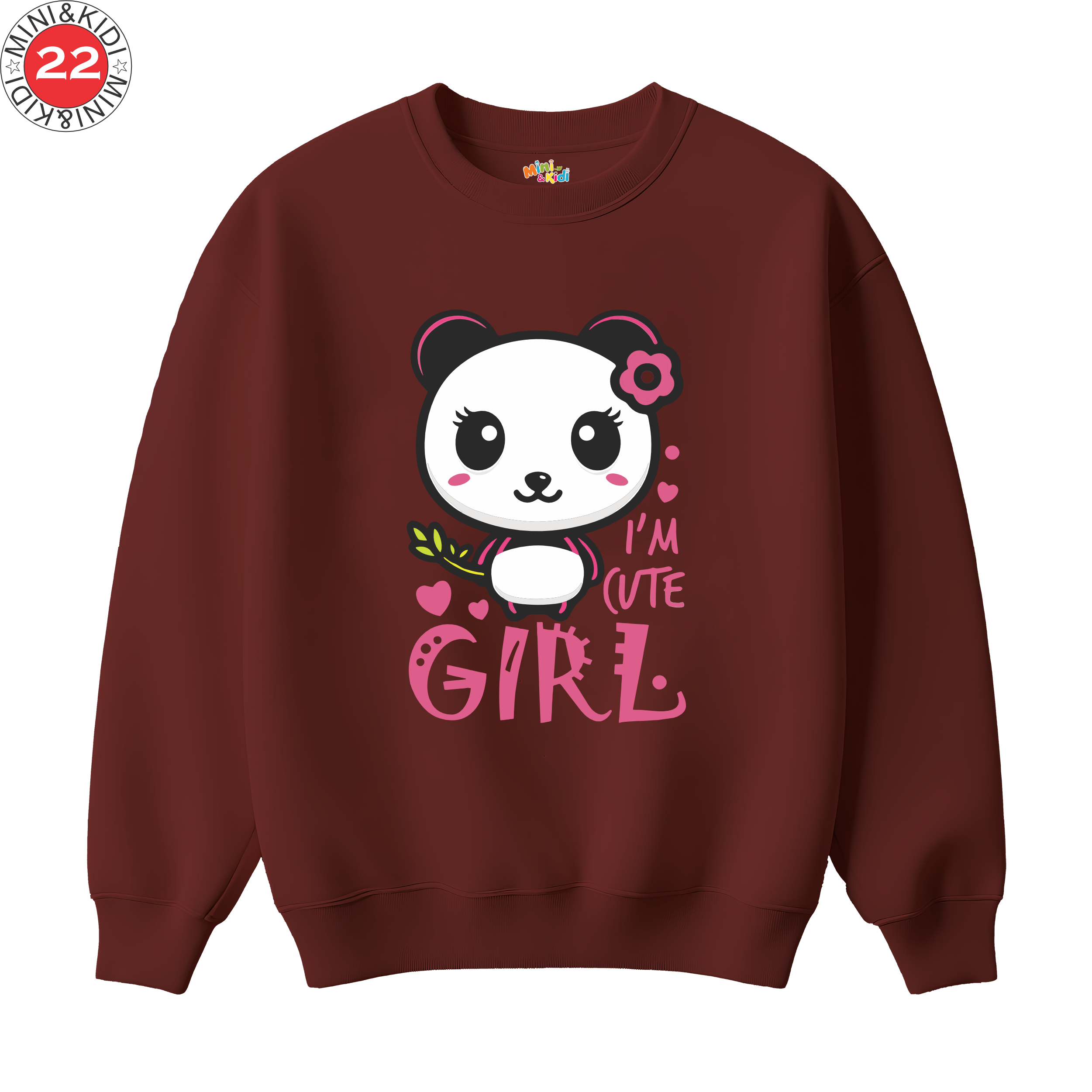 i'm cute panda girl sweatshirt