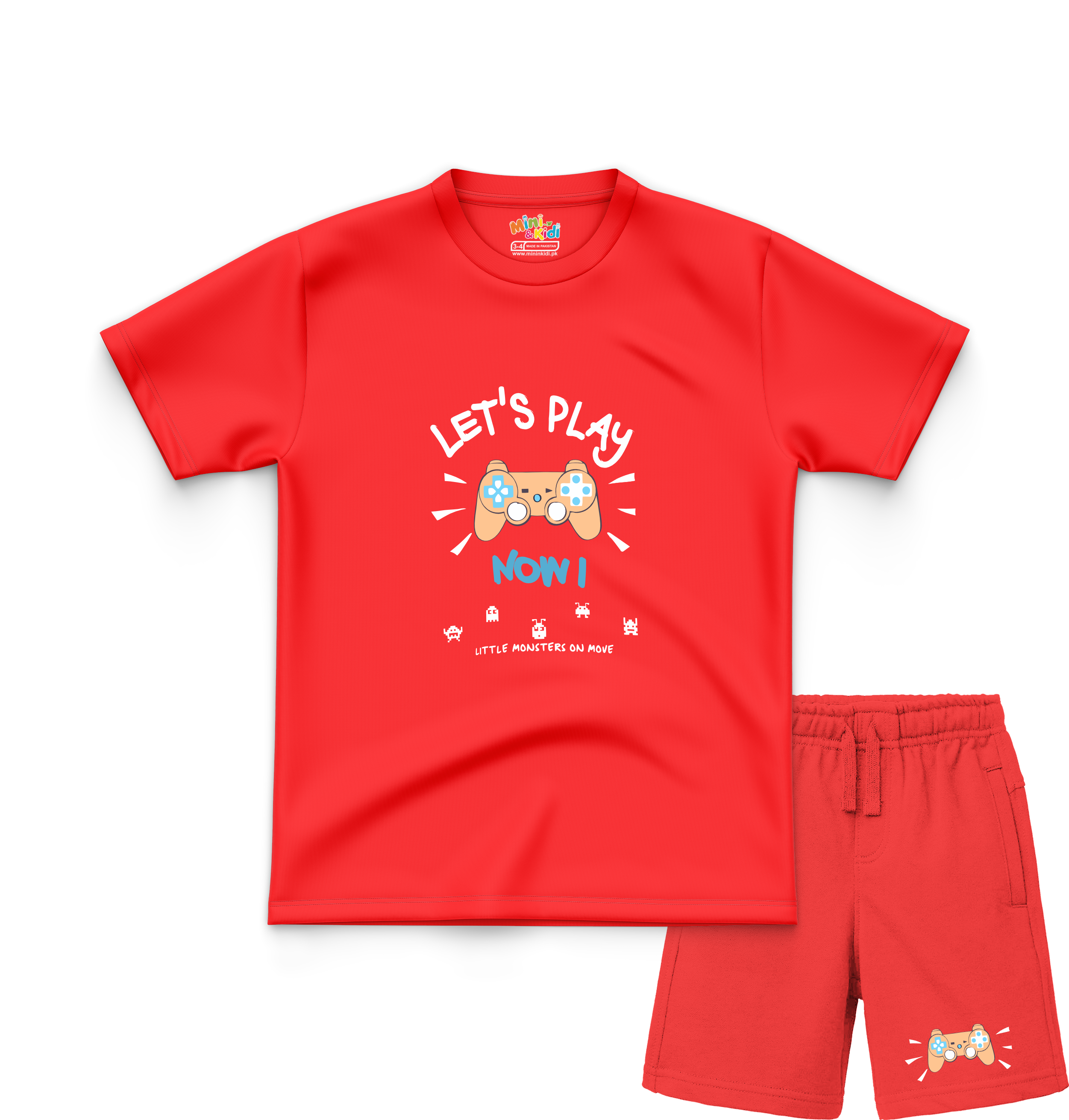 Lets Play Now T-Shirt and Shorts Set