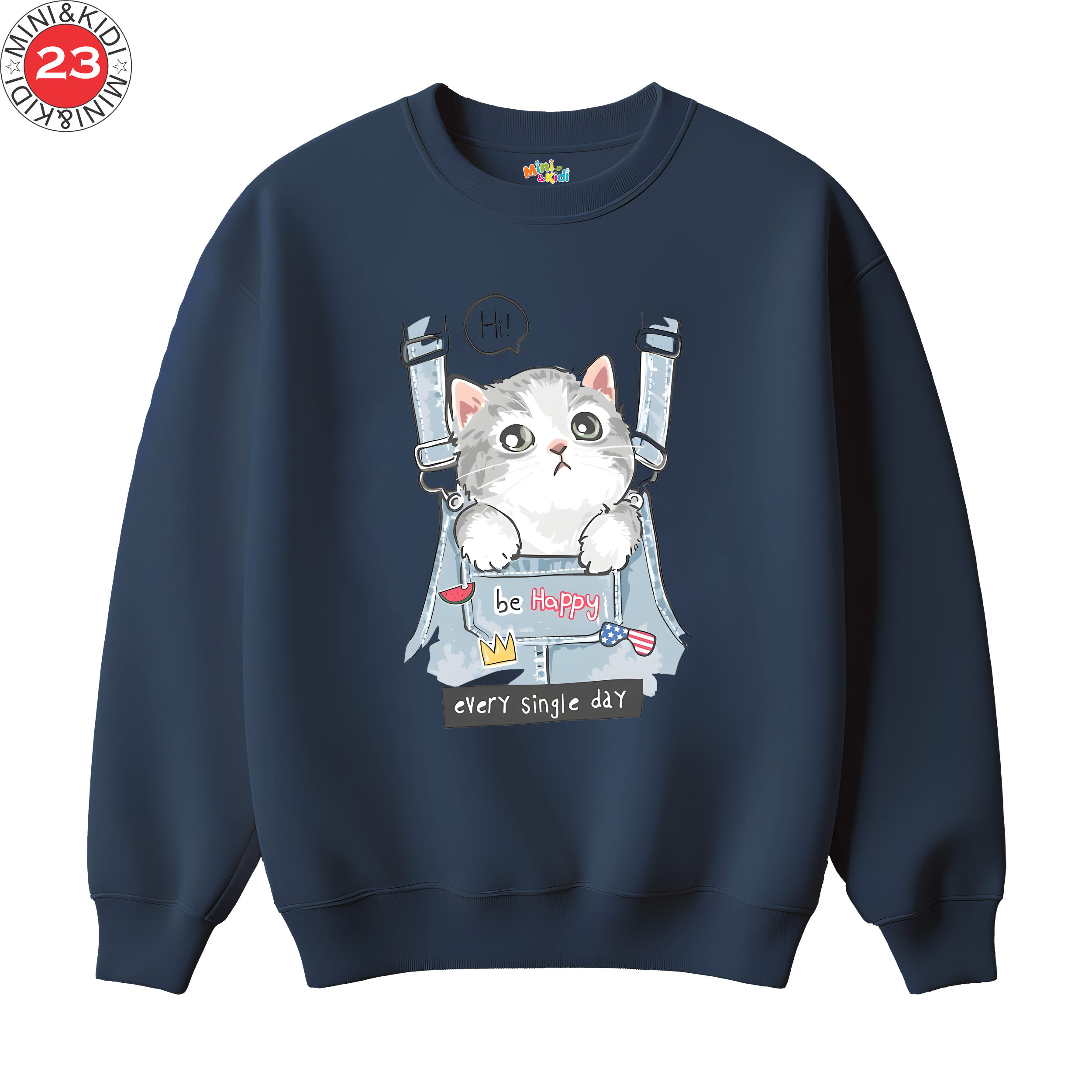 Cat in Pocket Tee sweatshirt