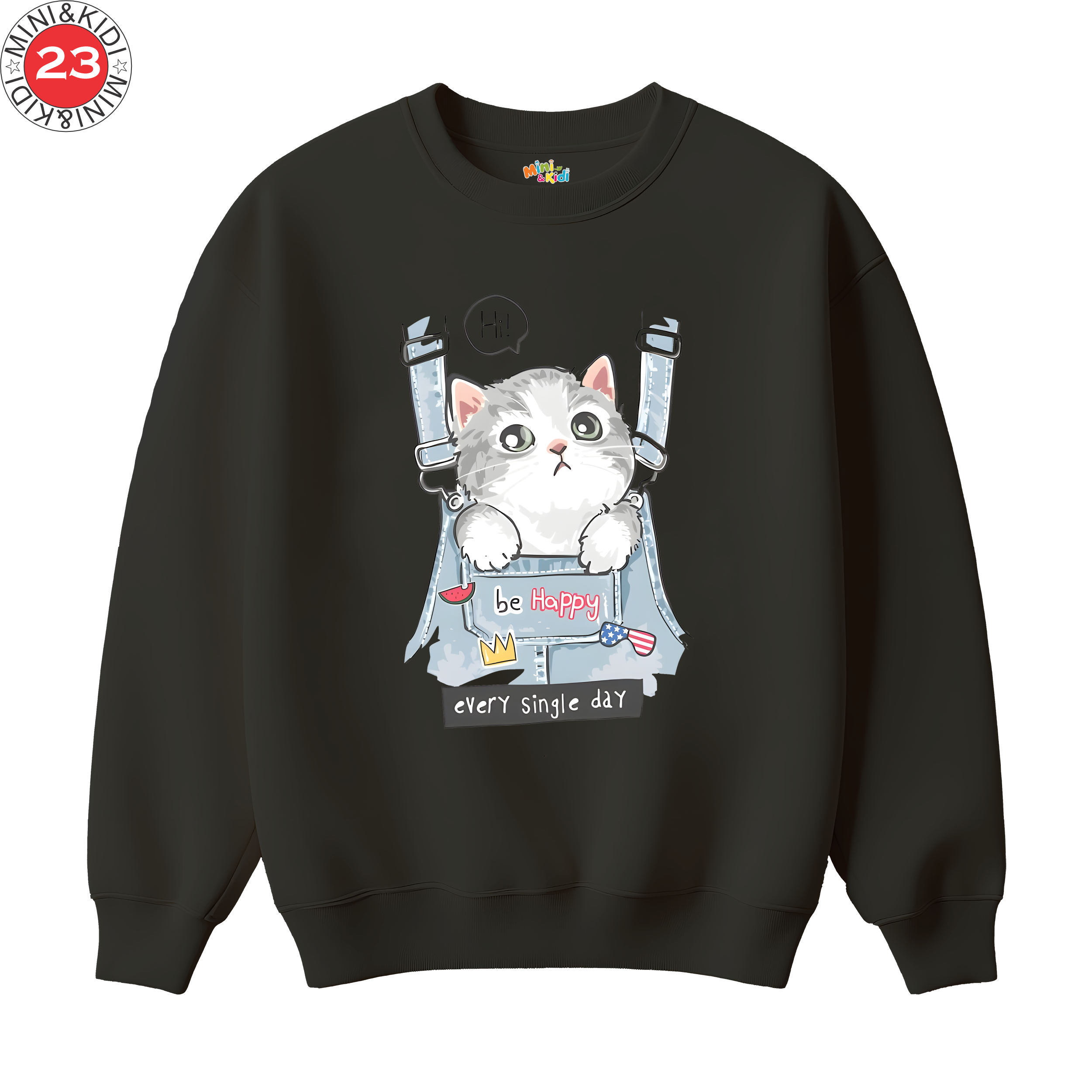 Cat in Pocket Tee sweatshirt