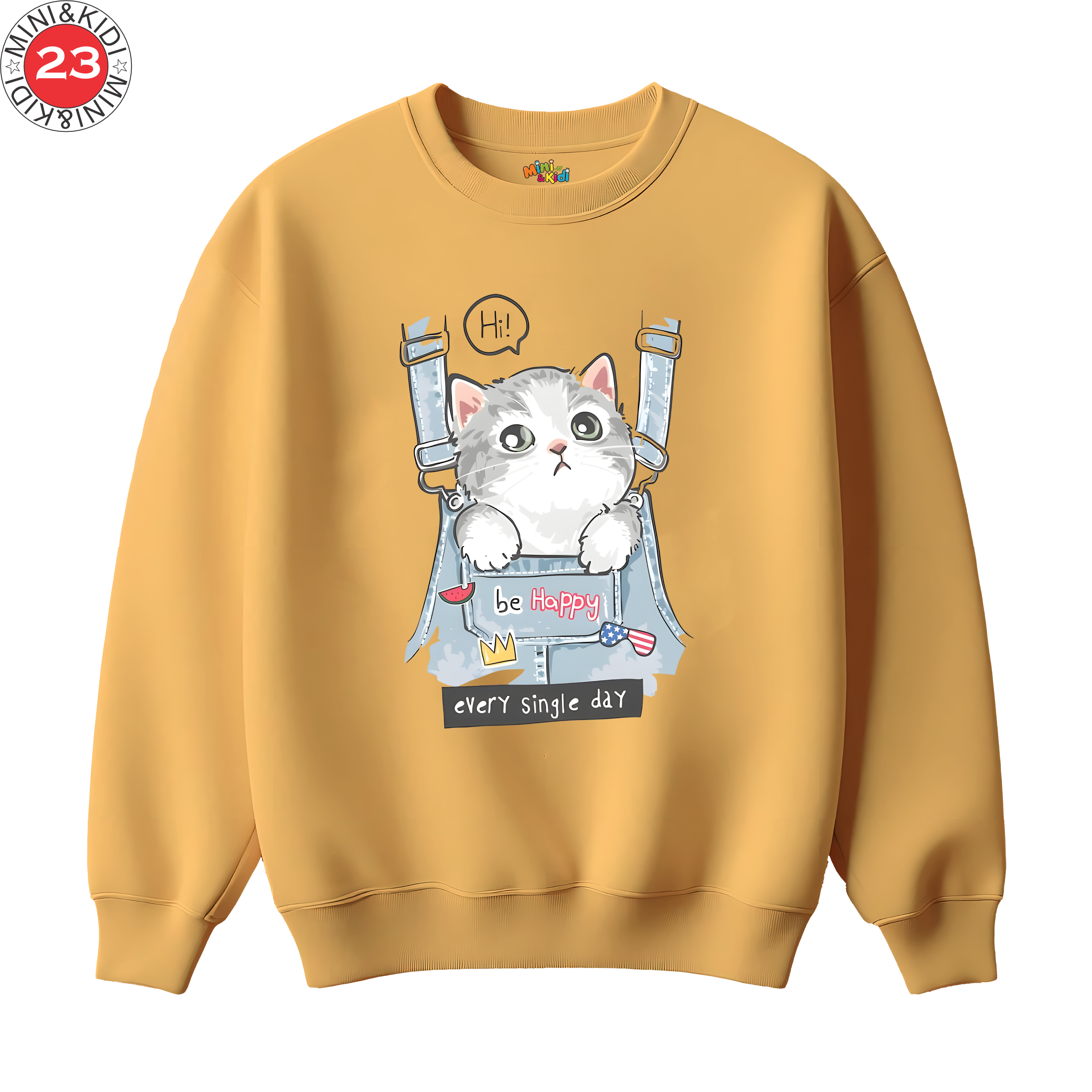 Cat in Pocket Tee sweatshirt