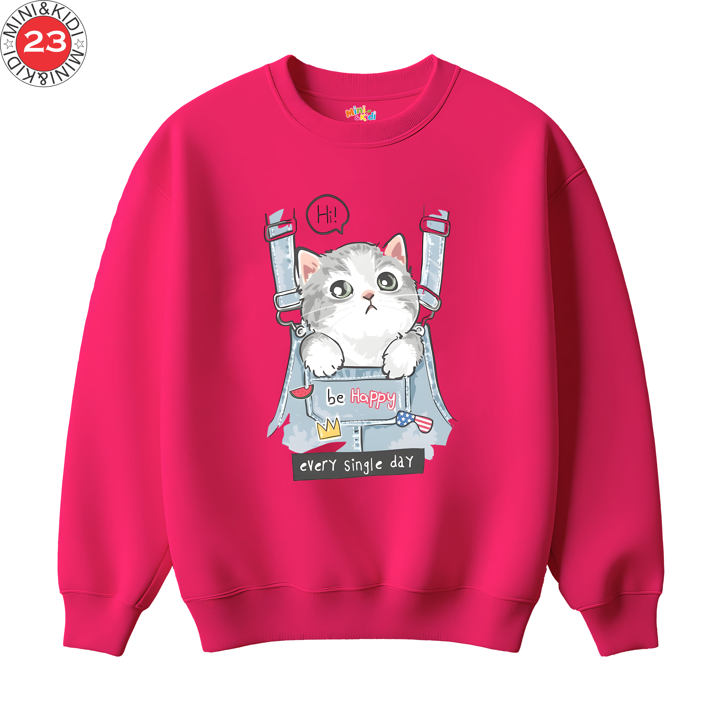 Cat in Pocket Tee sweatshirt