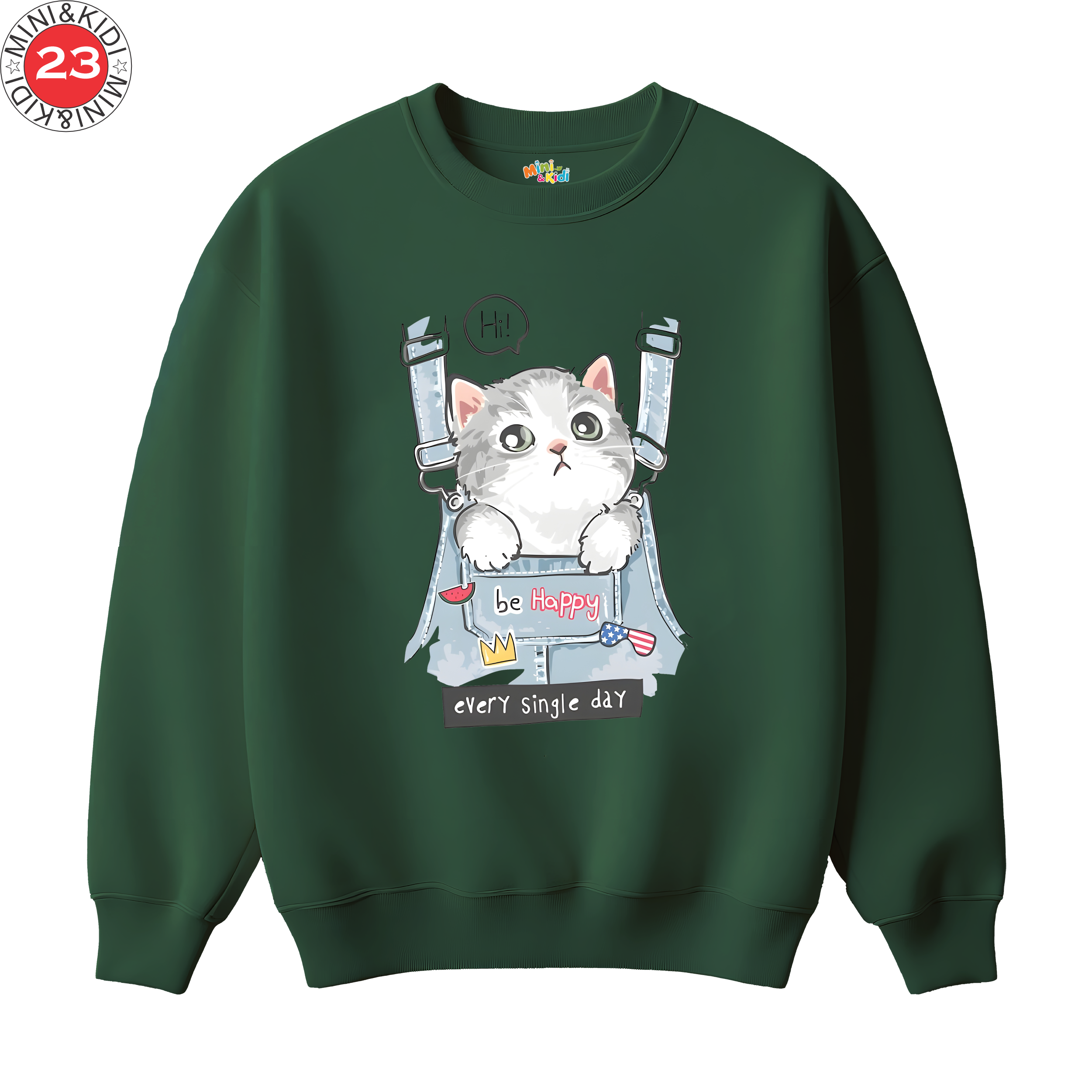 Cat in Pocket Tee sweatshirt