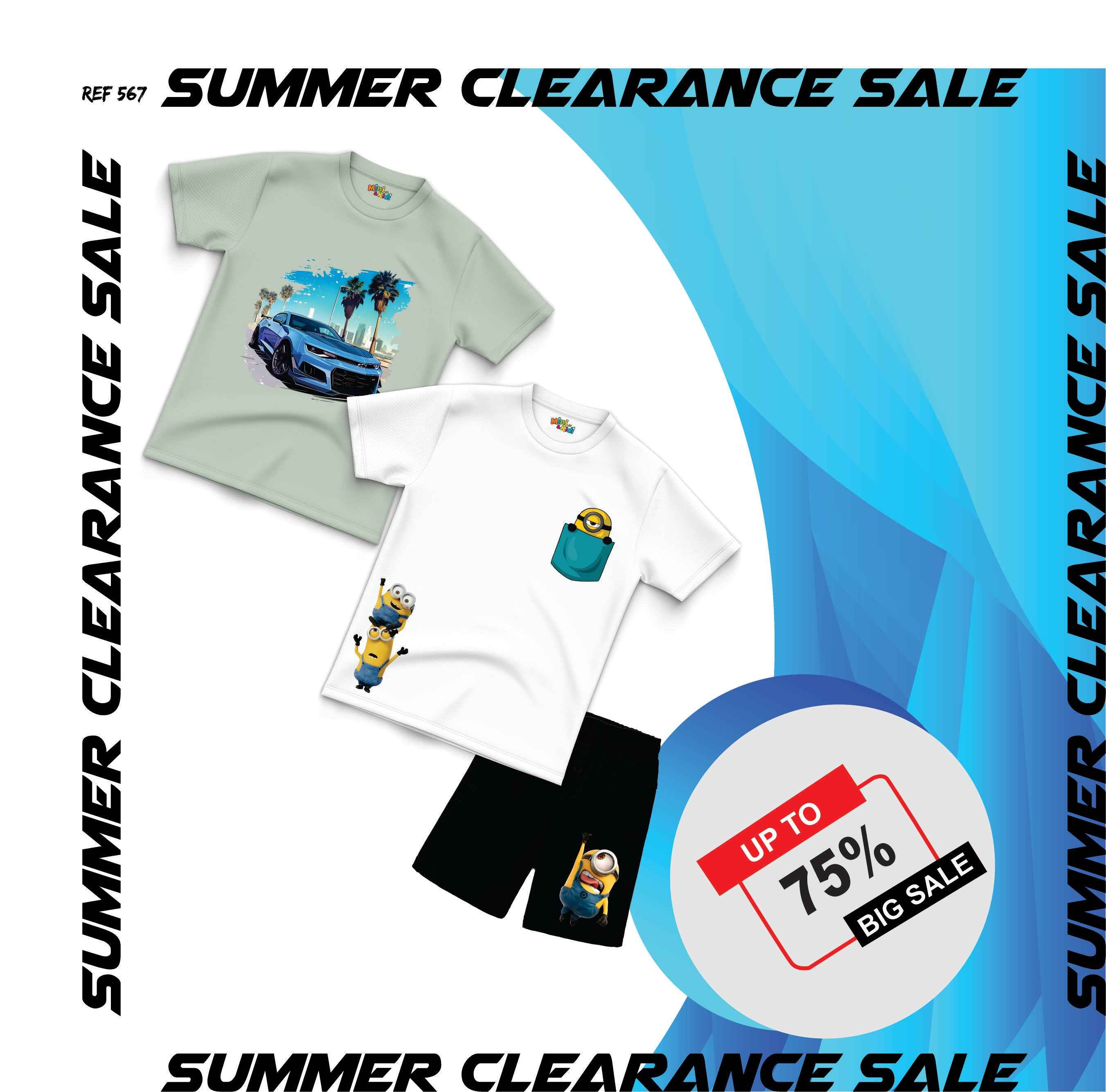 Pack of 2 shirts & short ( 5-6 years)