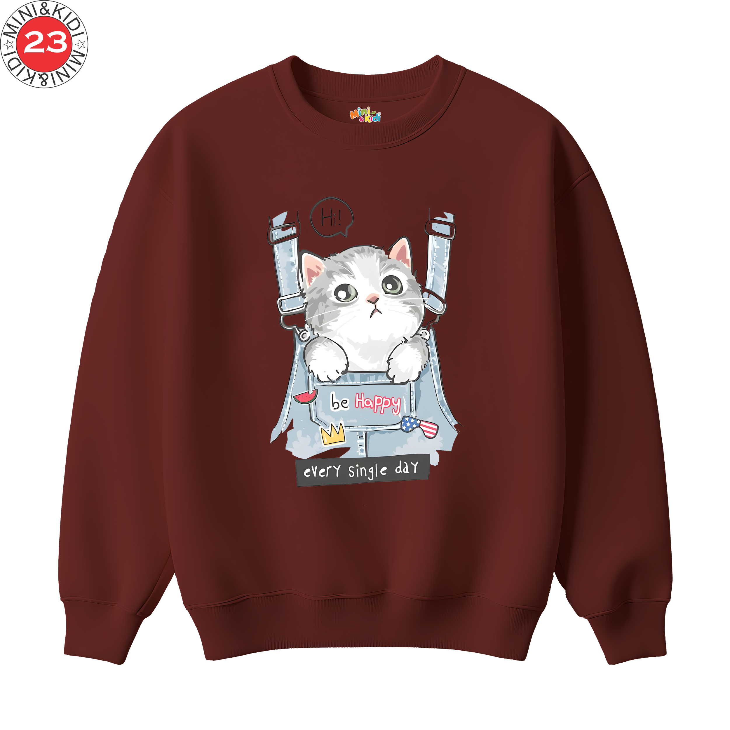 Cat in Pocket Tee sweatshirt