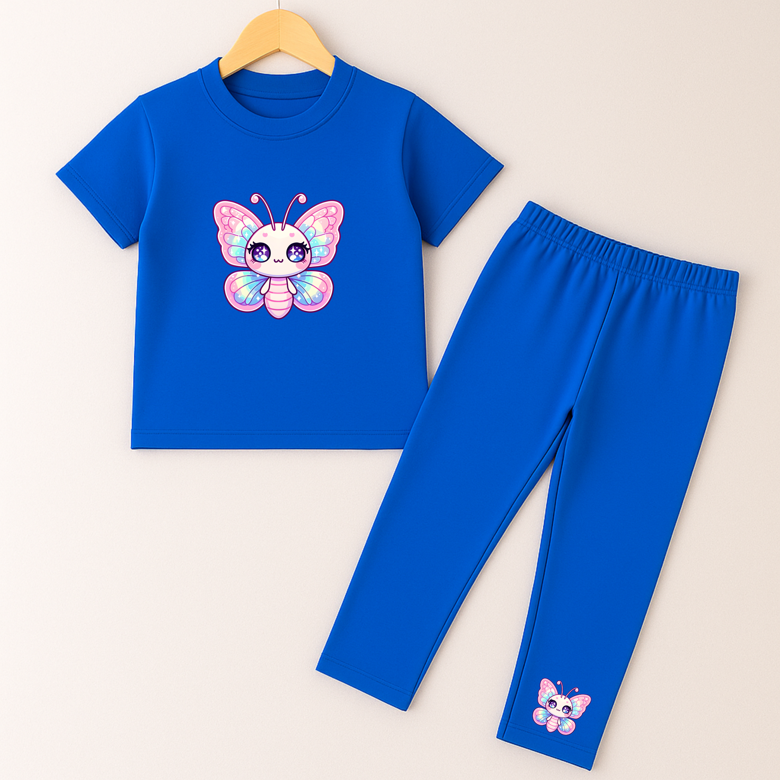 Cute Butterfly Trouser Set