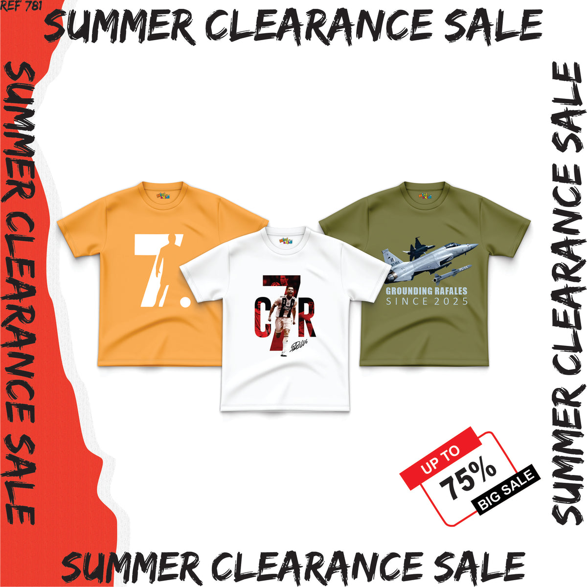 Sale - Pack of 3 Shirts (7-8 Years)