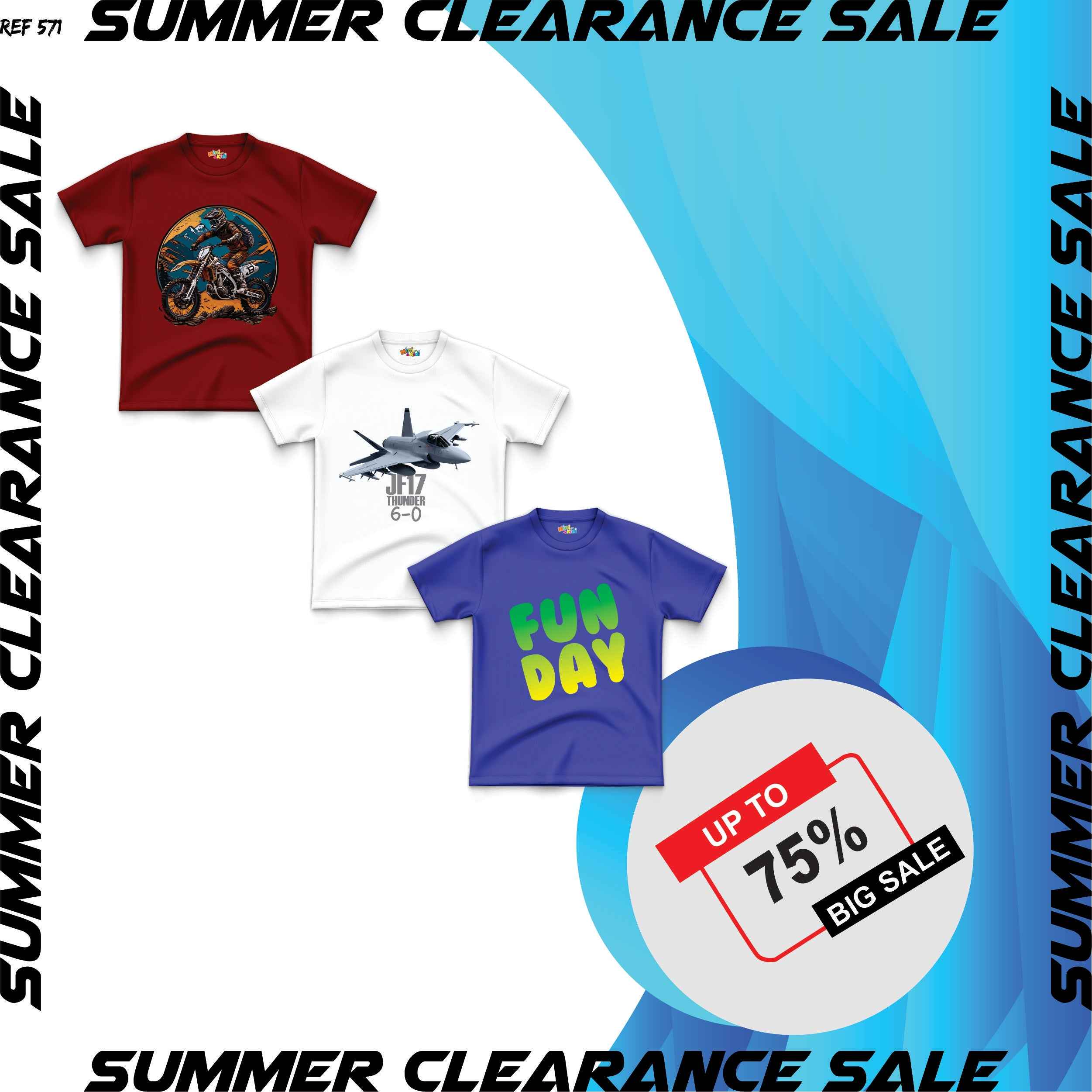 Pack of 3 shirts( 7-8 years)