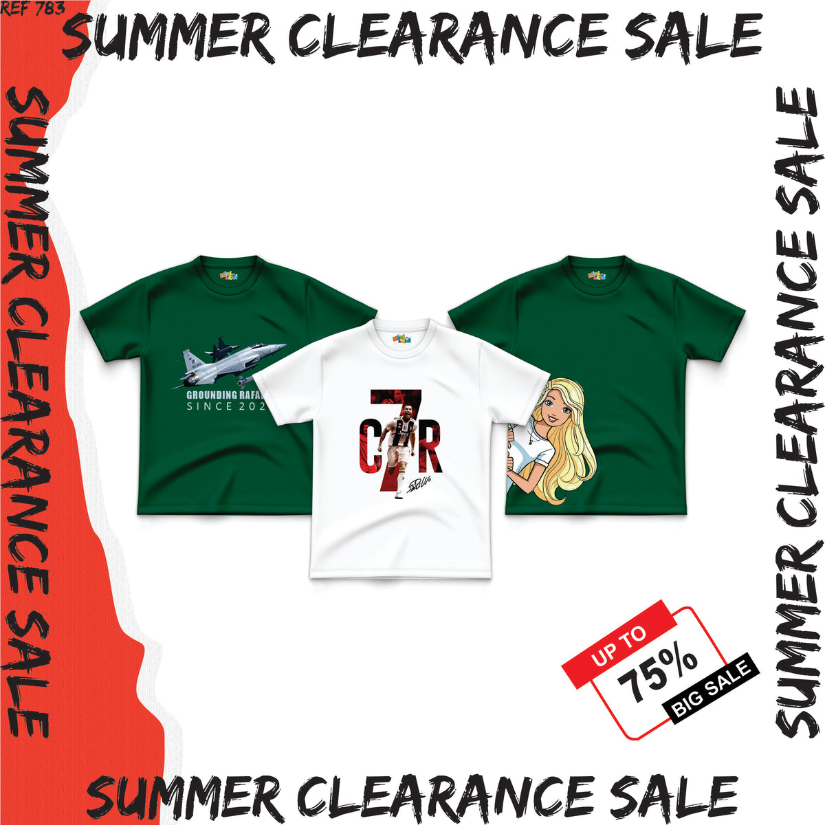 Sale - Pack of 3 Shirts (7-8 Years)