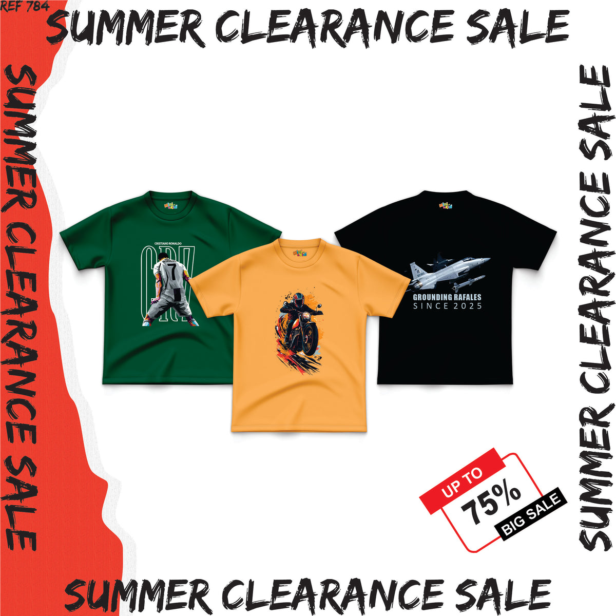 Sale - Pack of 3 Shirts (7-8 Years)