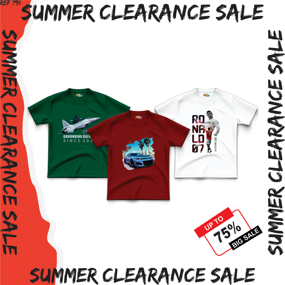 Sale - Pack of 3 Shirts (7-8 Years)