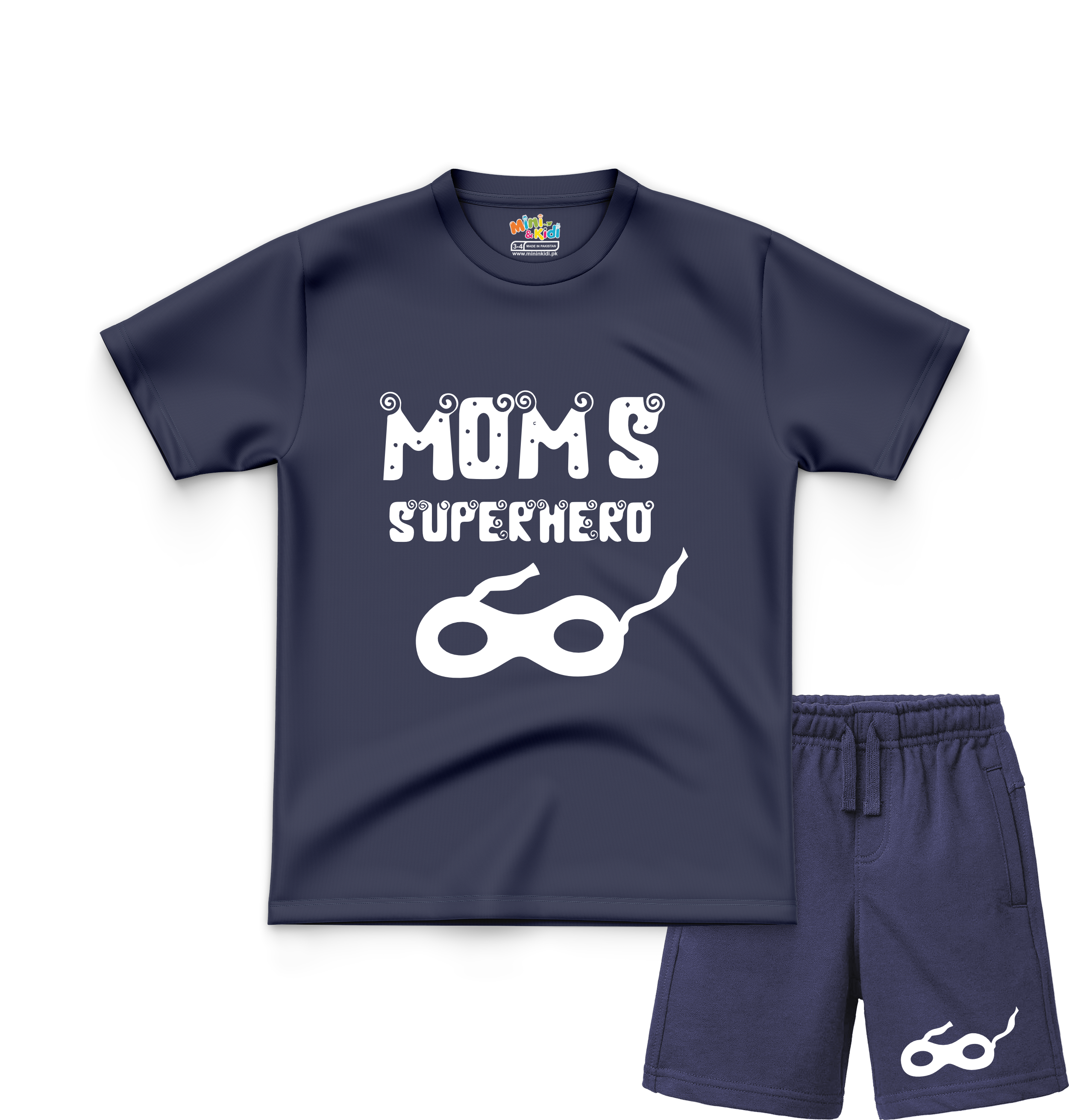 Moms Superhero T-Shirt and Shorts Set