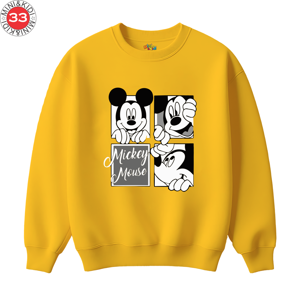 mickey grid sweatshirt