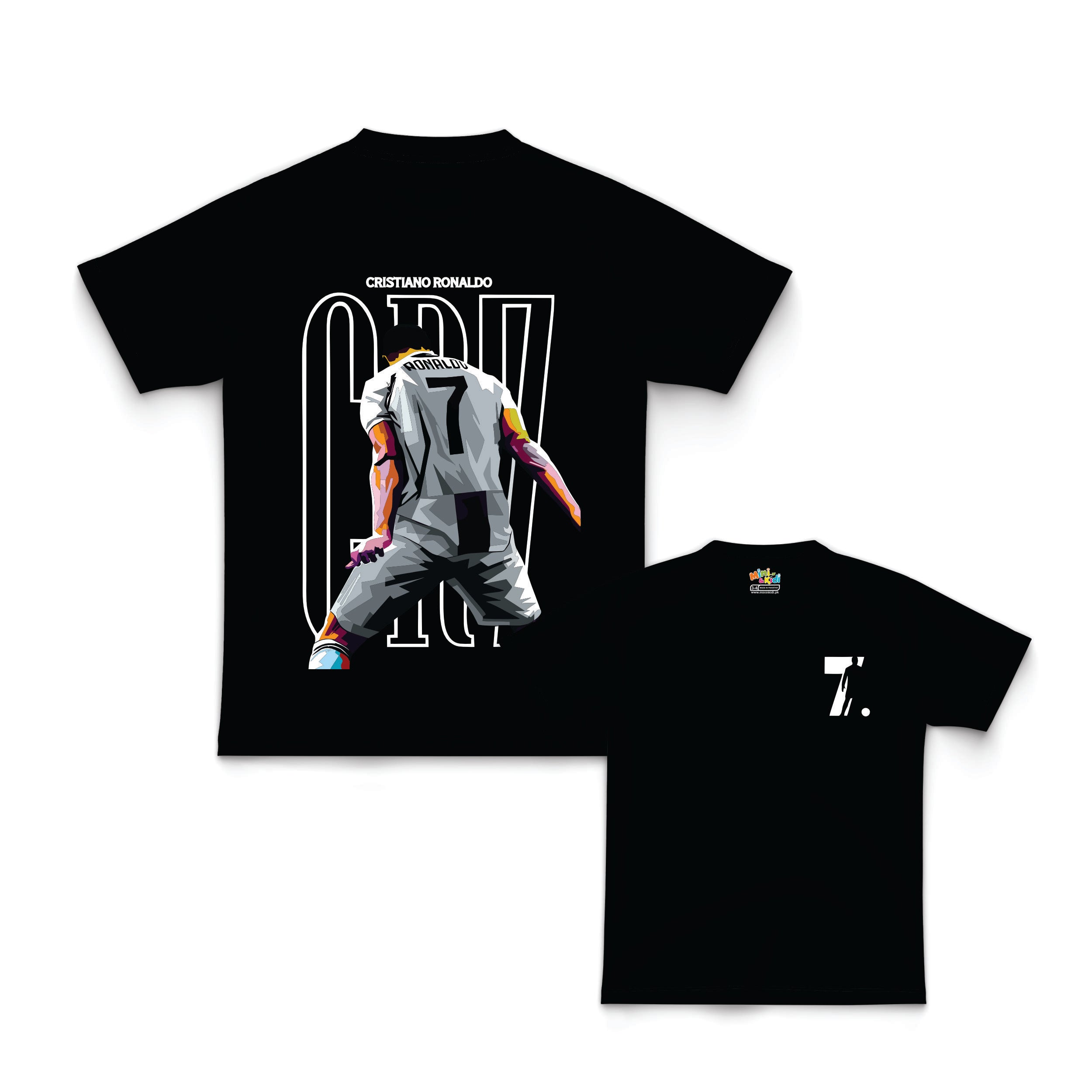 Ronaldo"CR7," Football t-shirt