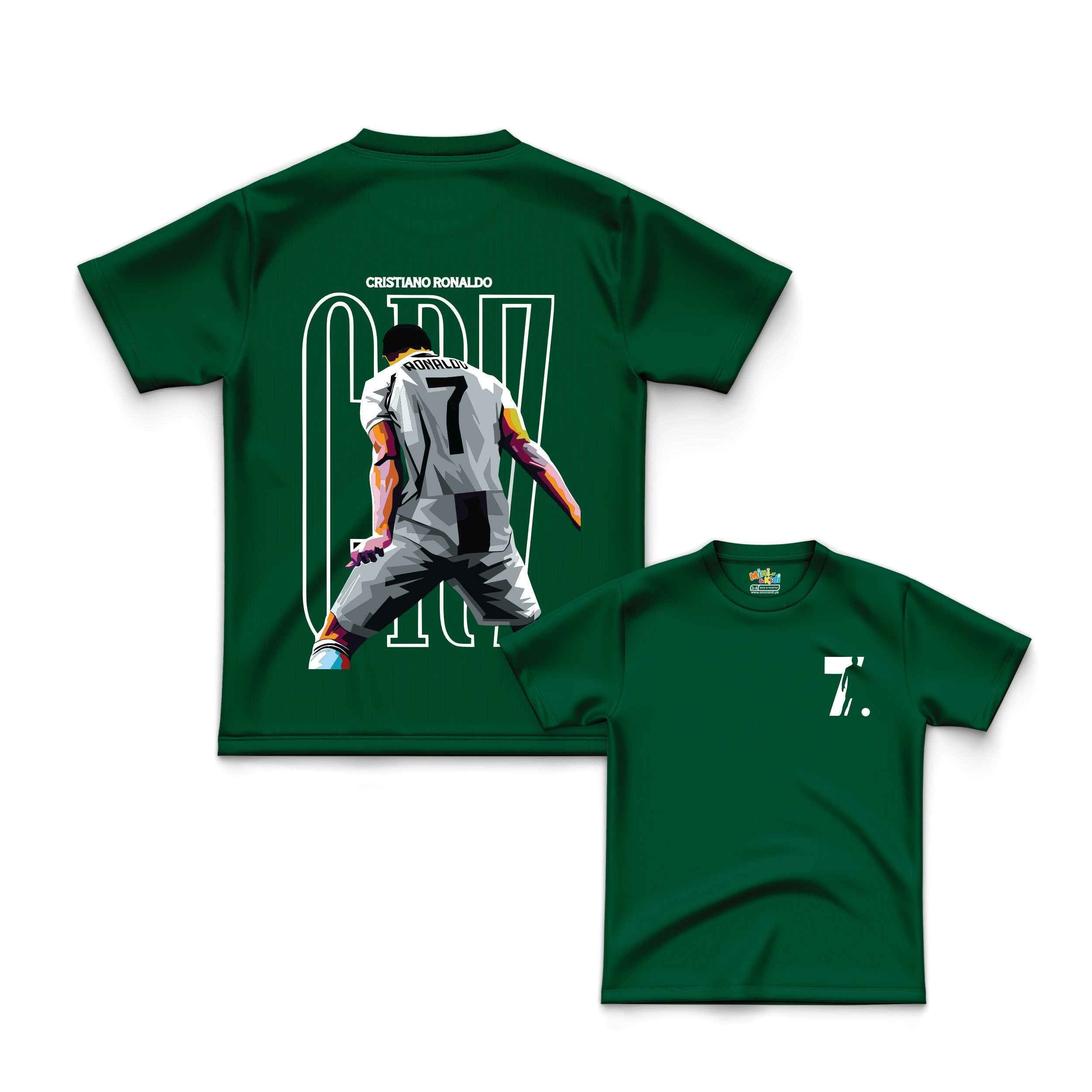 Ronaldo"CR7," Football t-shirt