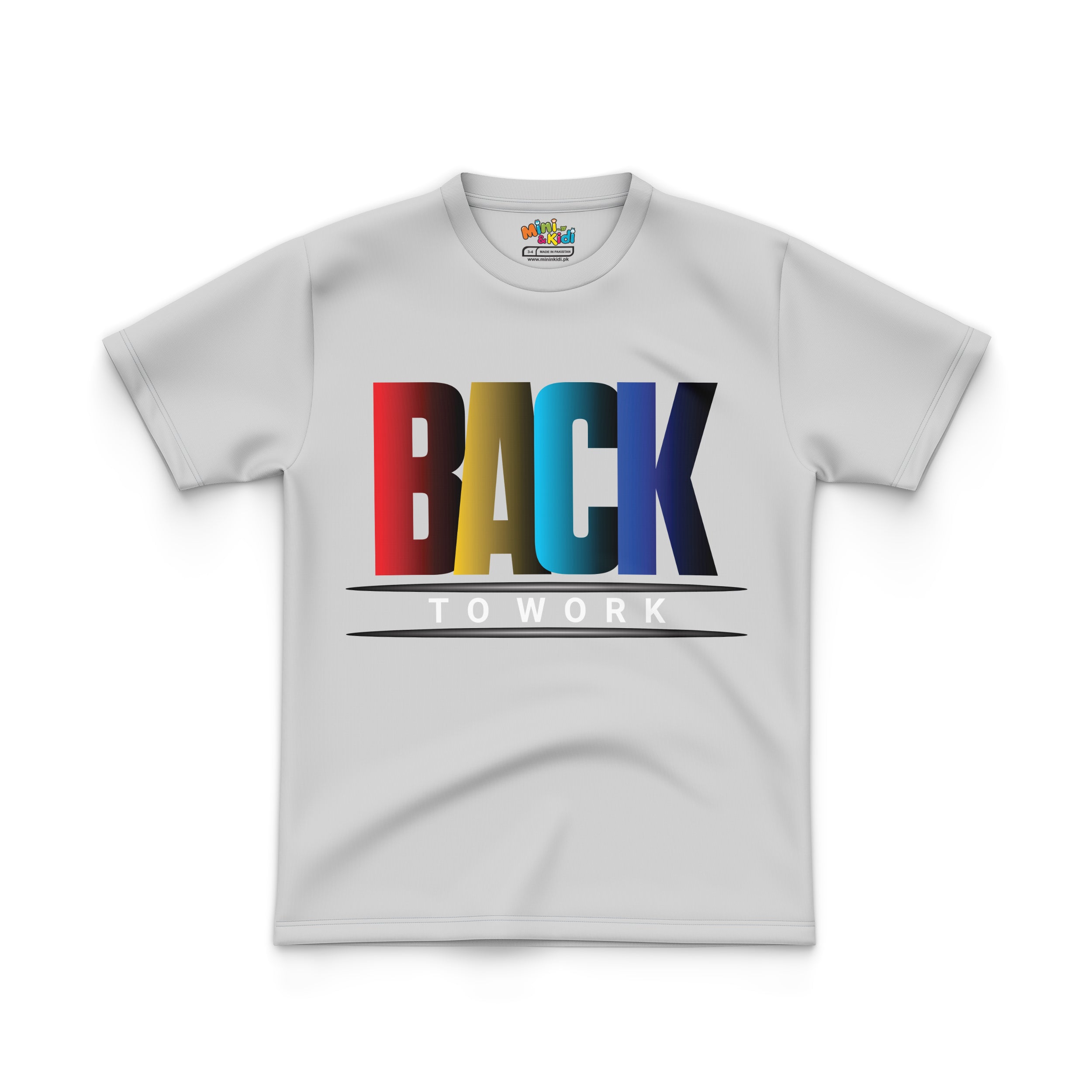 RAINBOW COLORED "BACK TO WORK"
