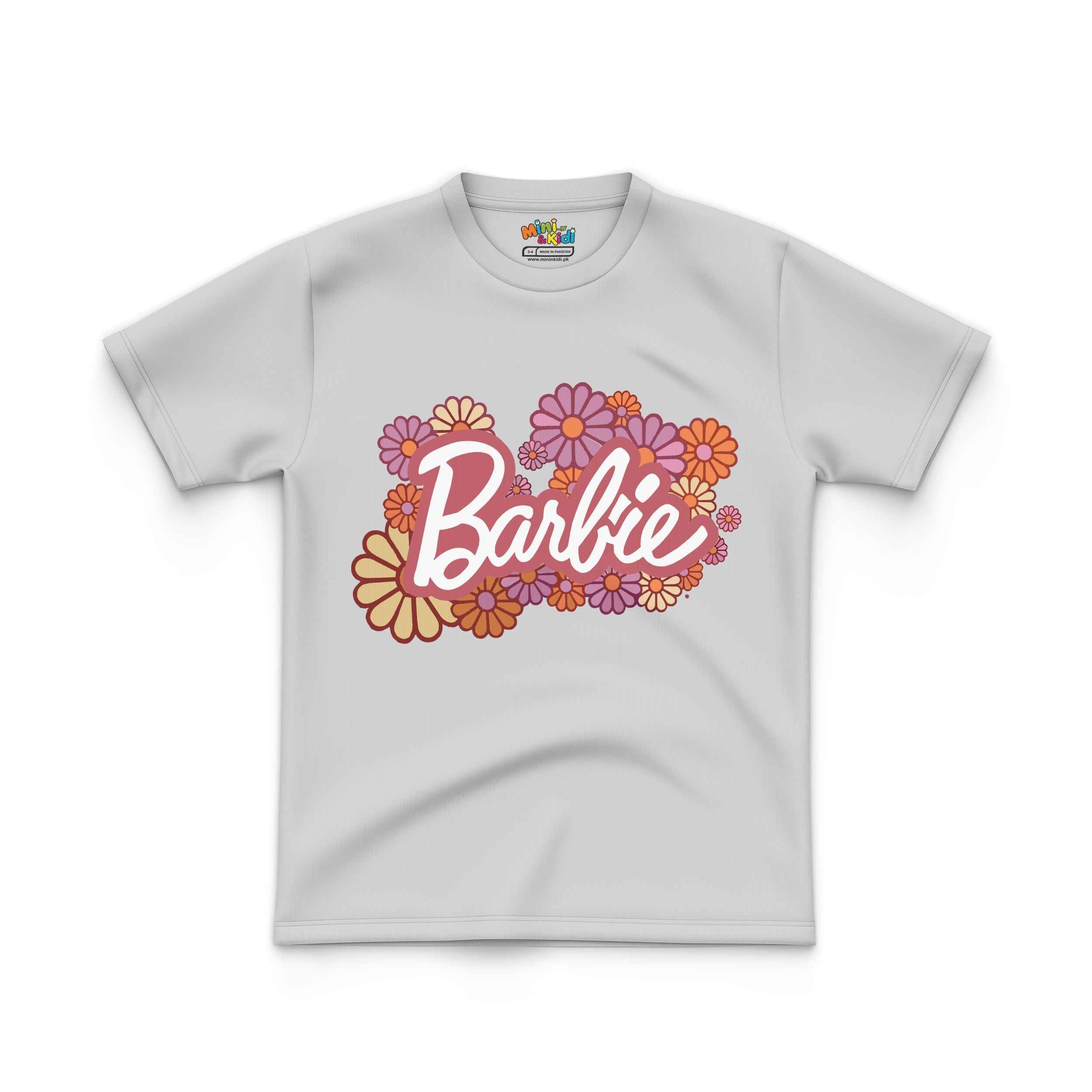 Kids T shirt Barbie Flower