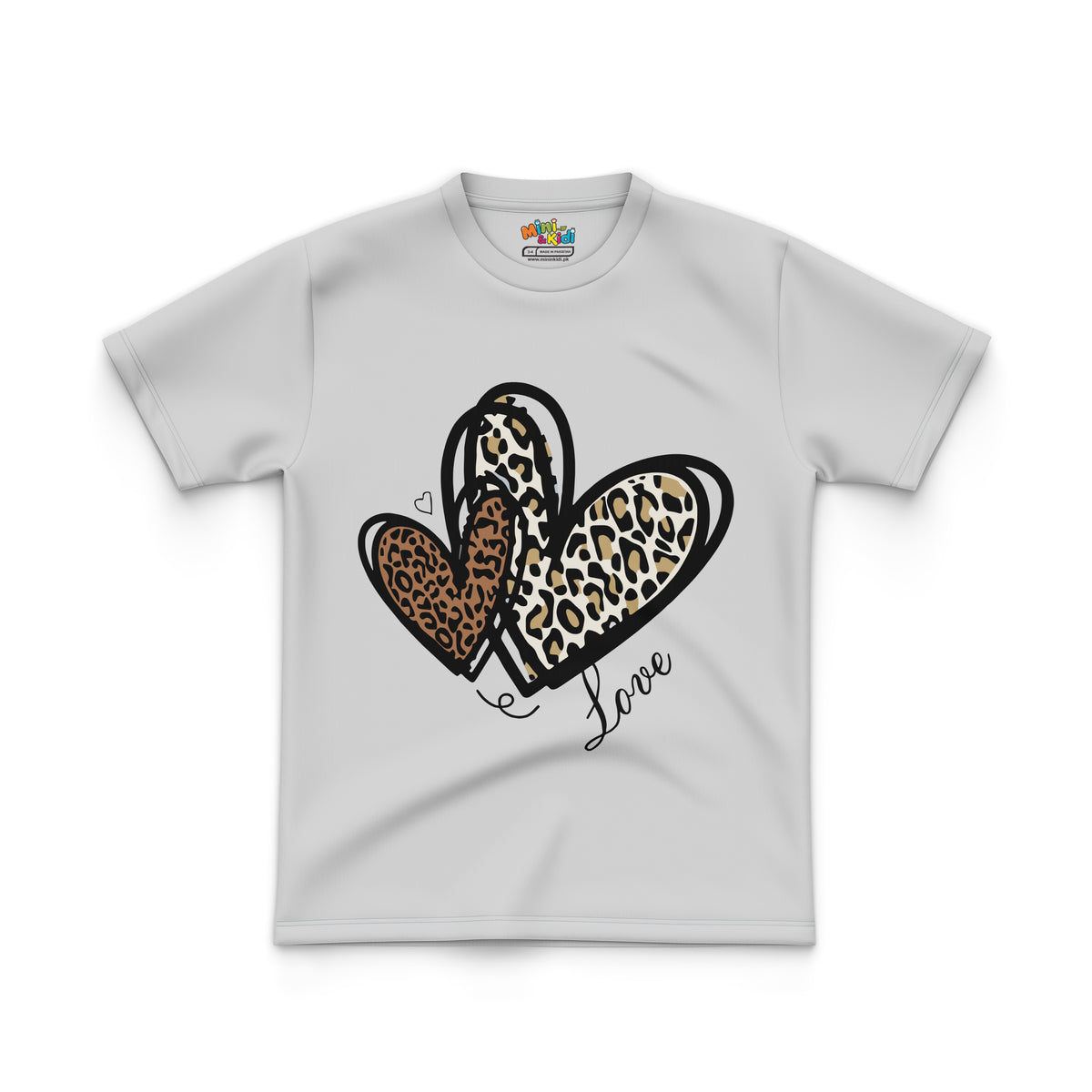 kids' t-shirt features a design of Hearts